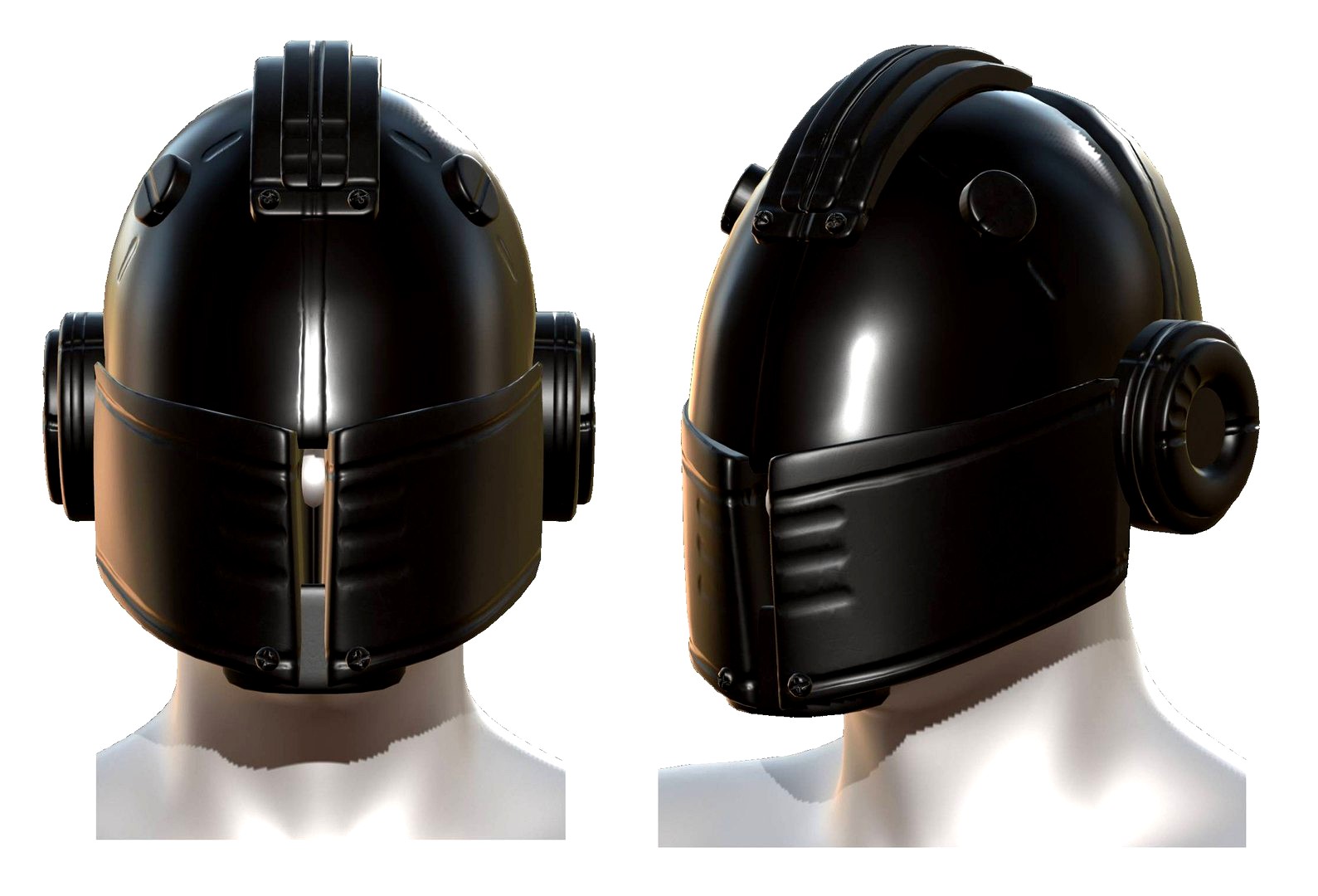 Helmet plastic mask protection