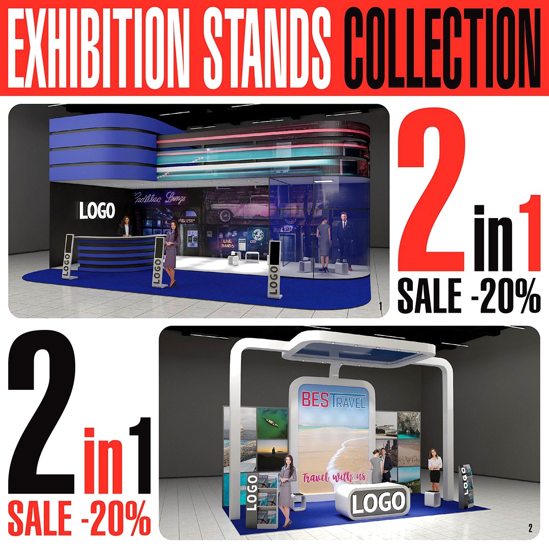 Exhibition Expo Stands Collection 2in1