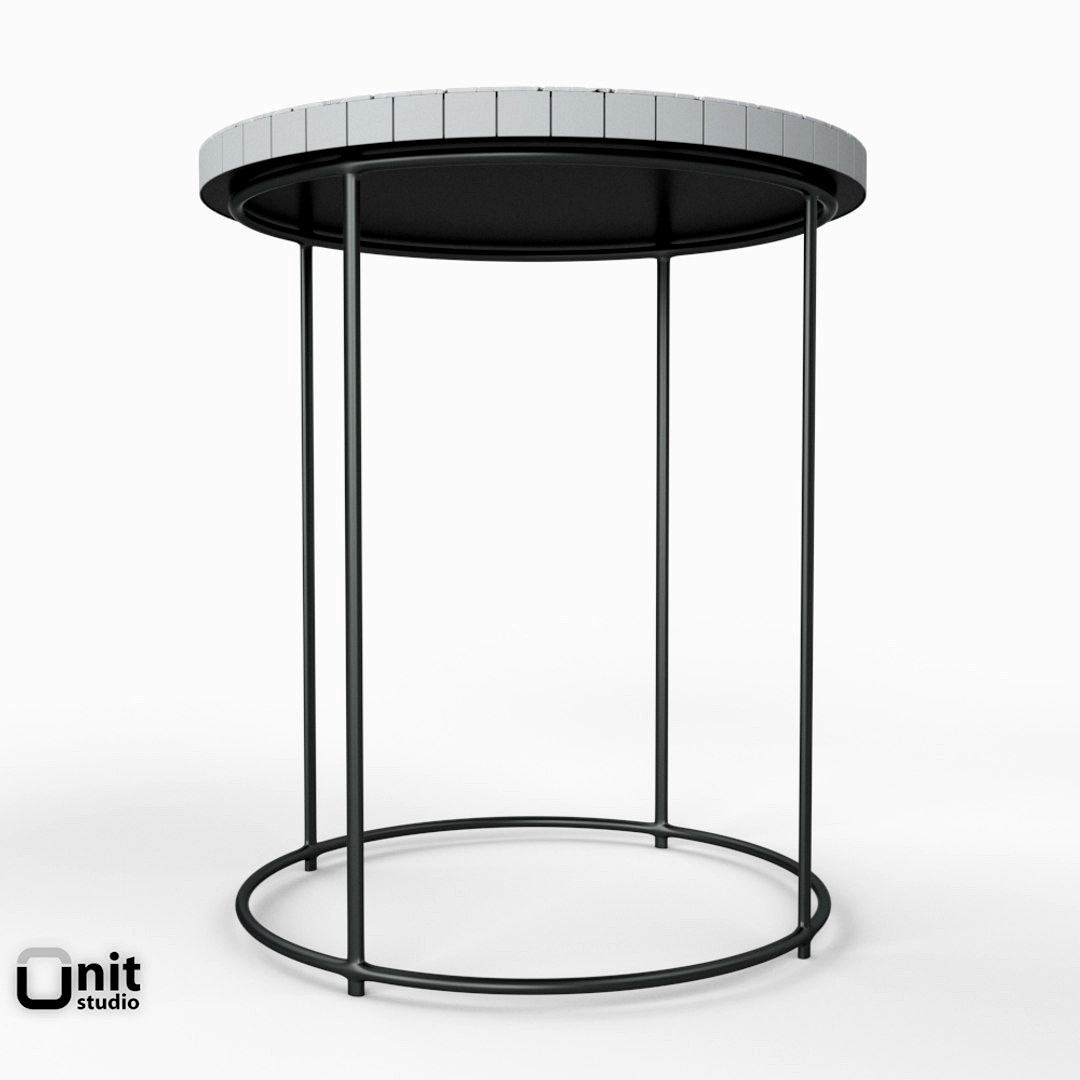 Mosaic Tiled Side Table by West Elm