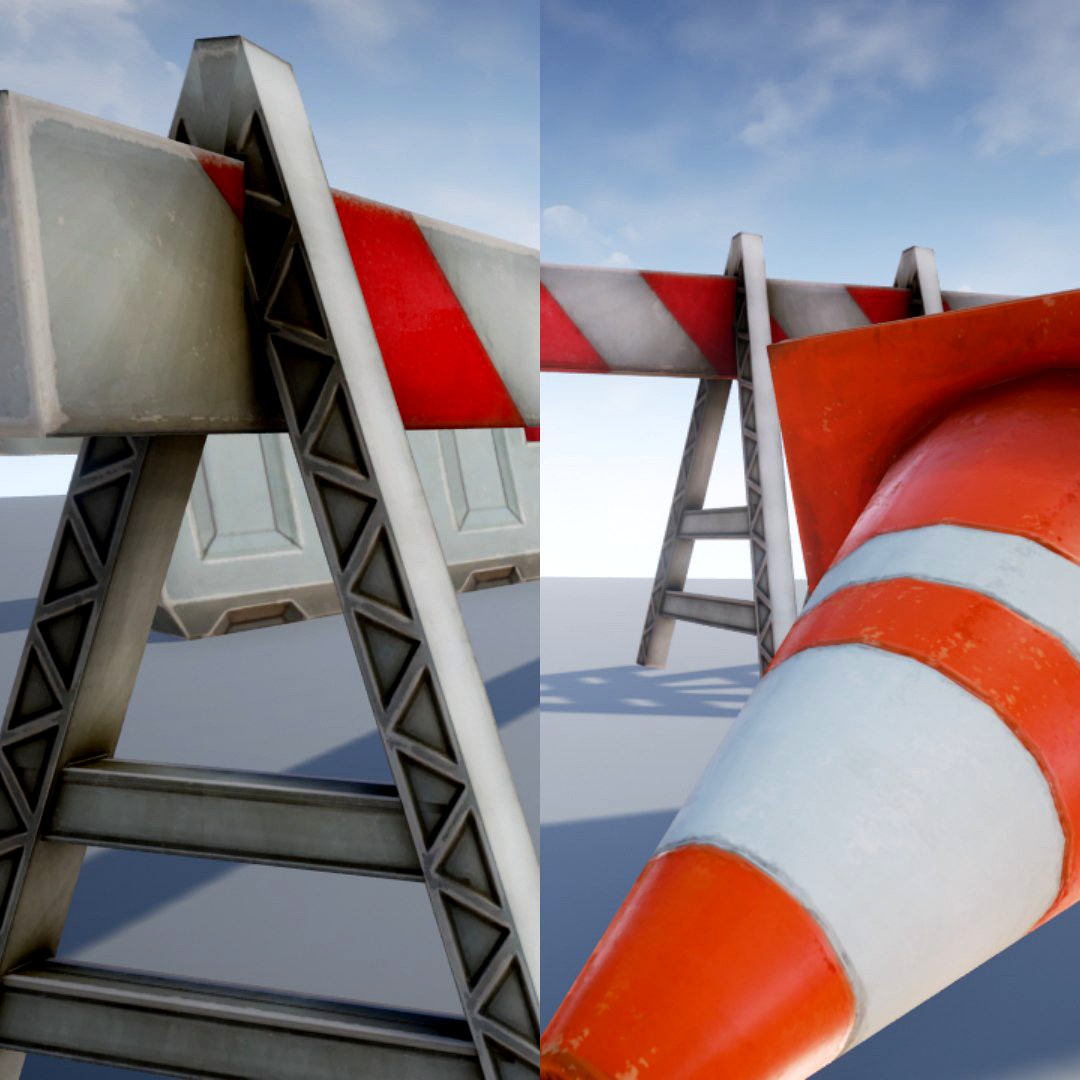 Road Objects - Next Gen low poly