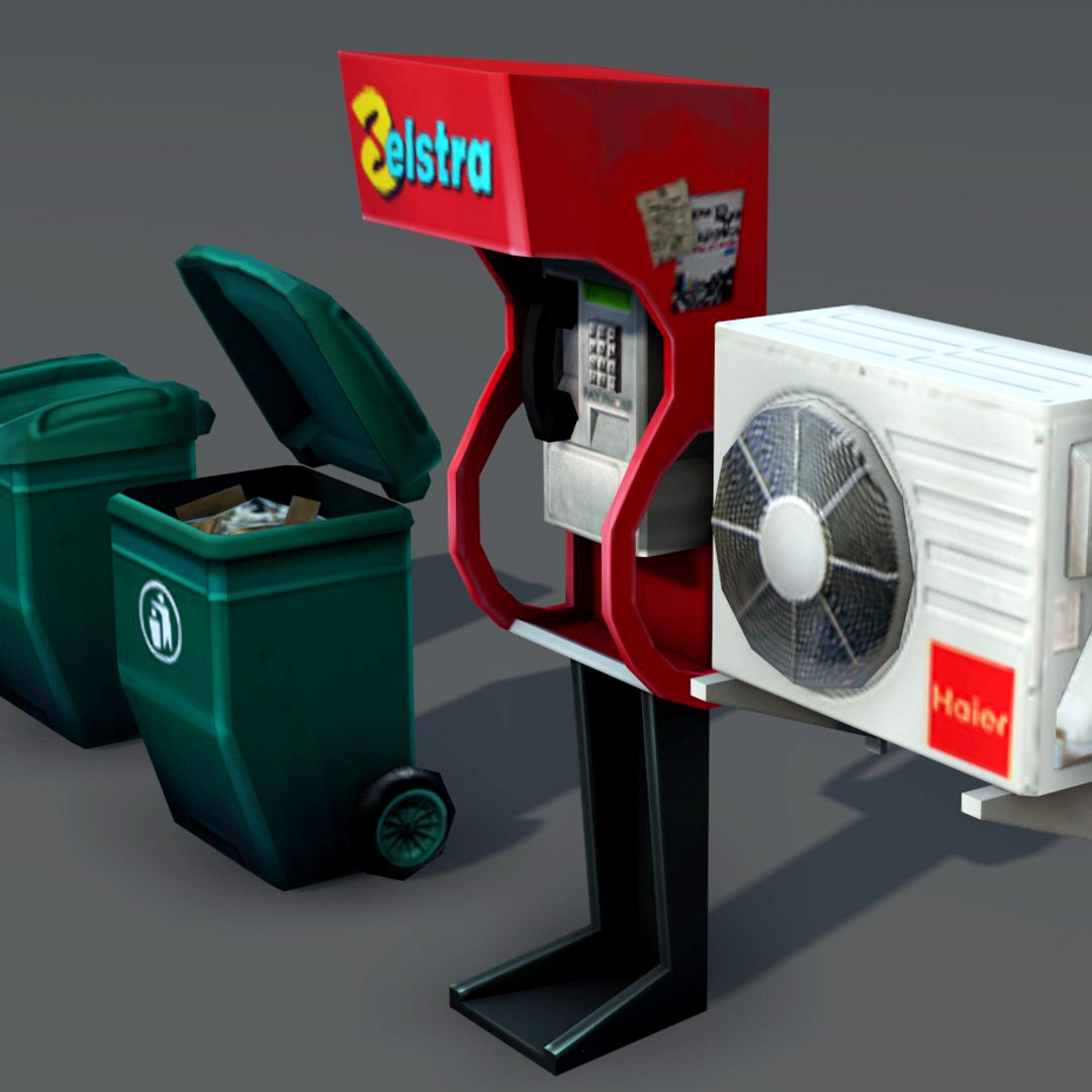 City Objects - low poly