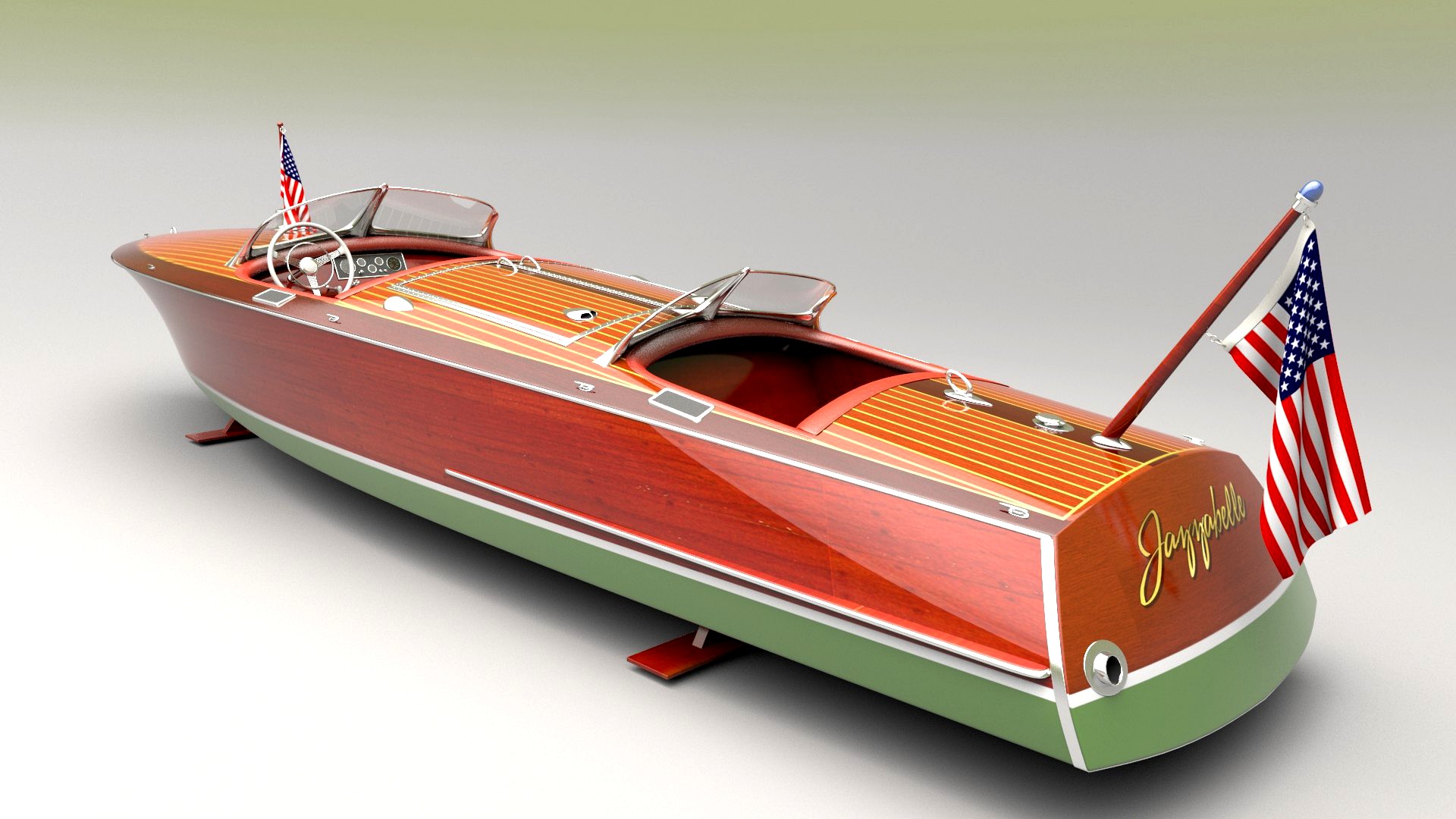 Wooden runabout 1936