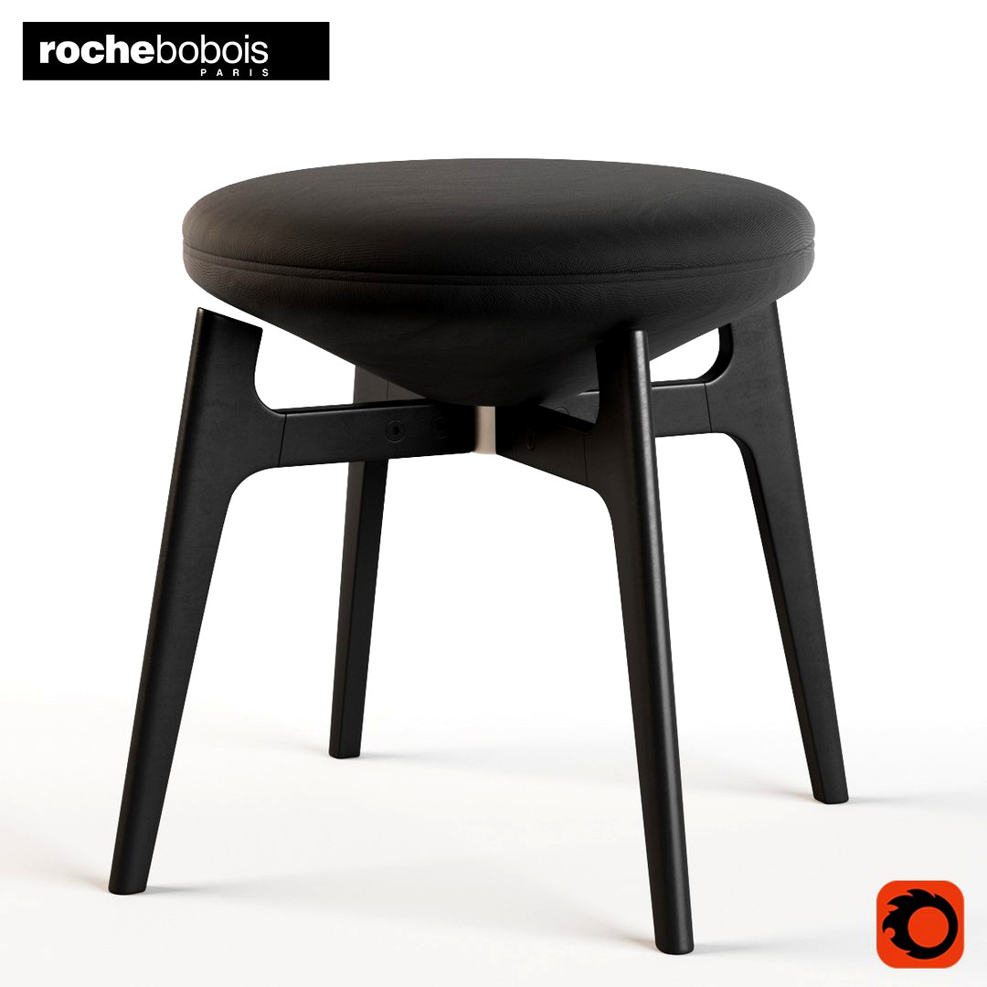 Roche Bobois U-TURN black Chair