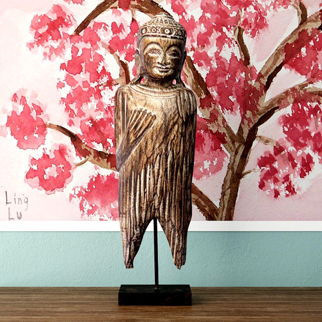 Albesia Wood Buddha Decoration