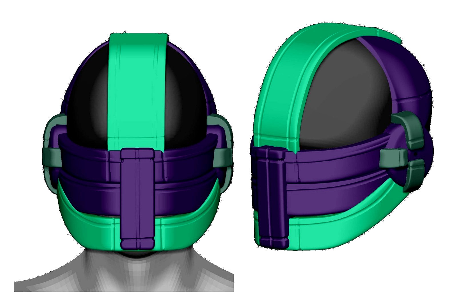 helmet high poly sculpt 3d printable ver 2 3D model