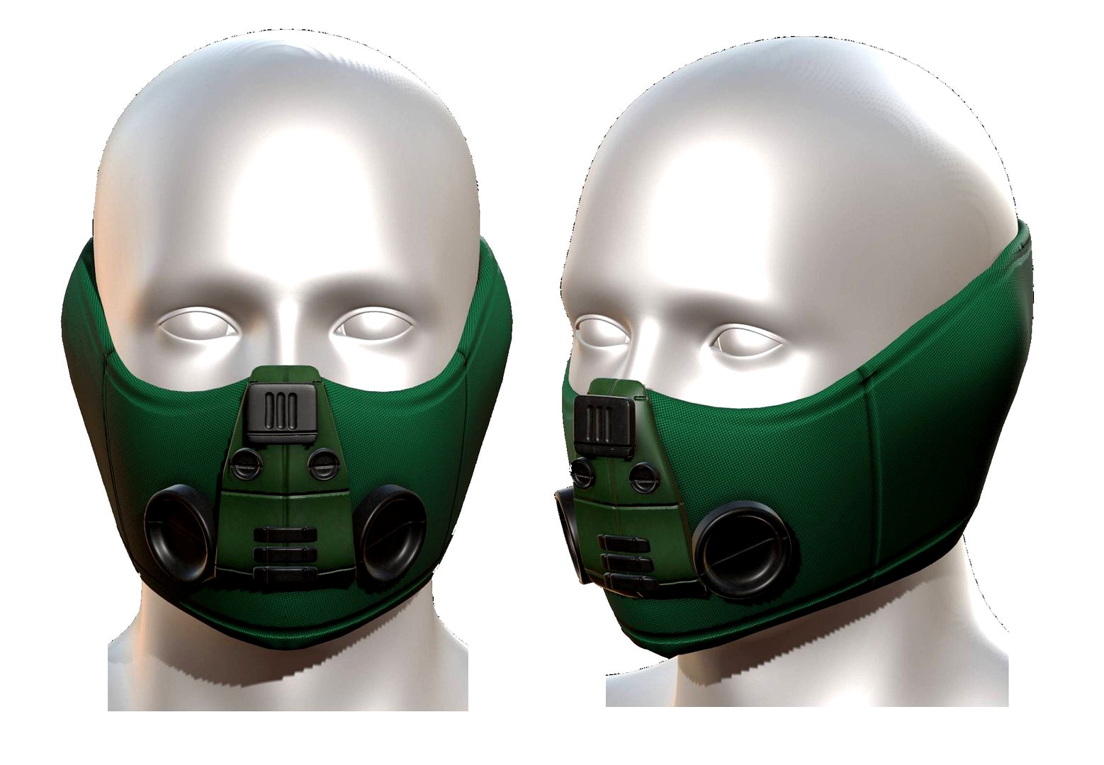 Gas mask helmet protection isolated