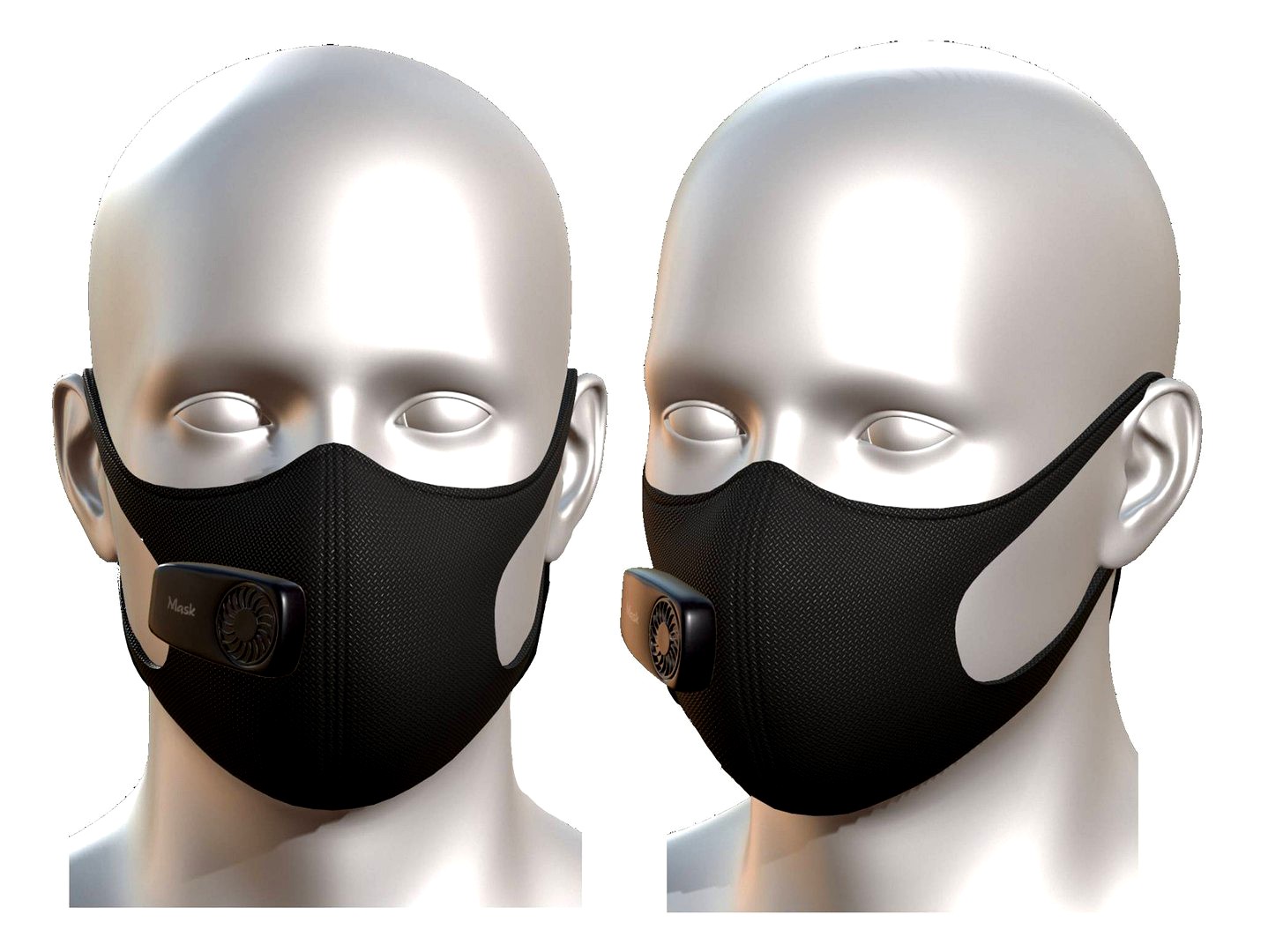 Gas mask protection futuristic technology