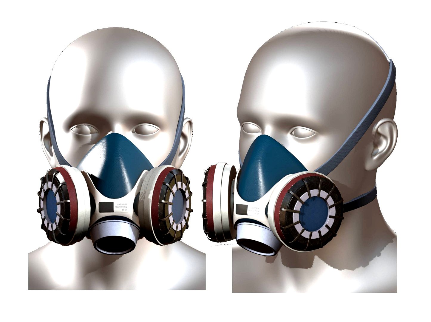 Gas mask helmet 3d safety isolated protection