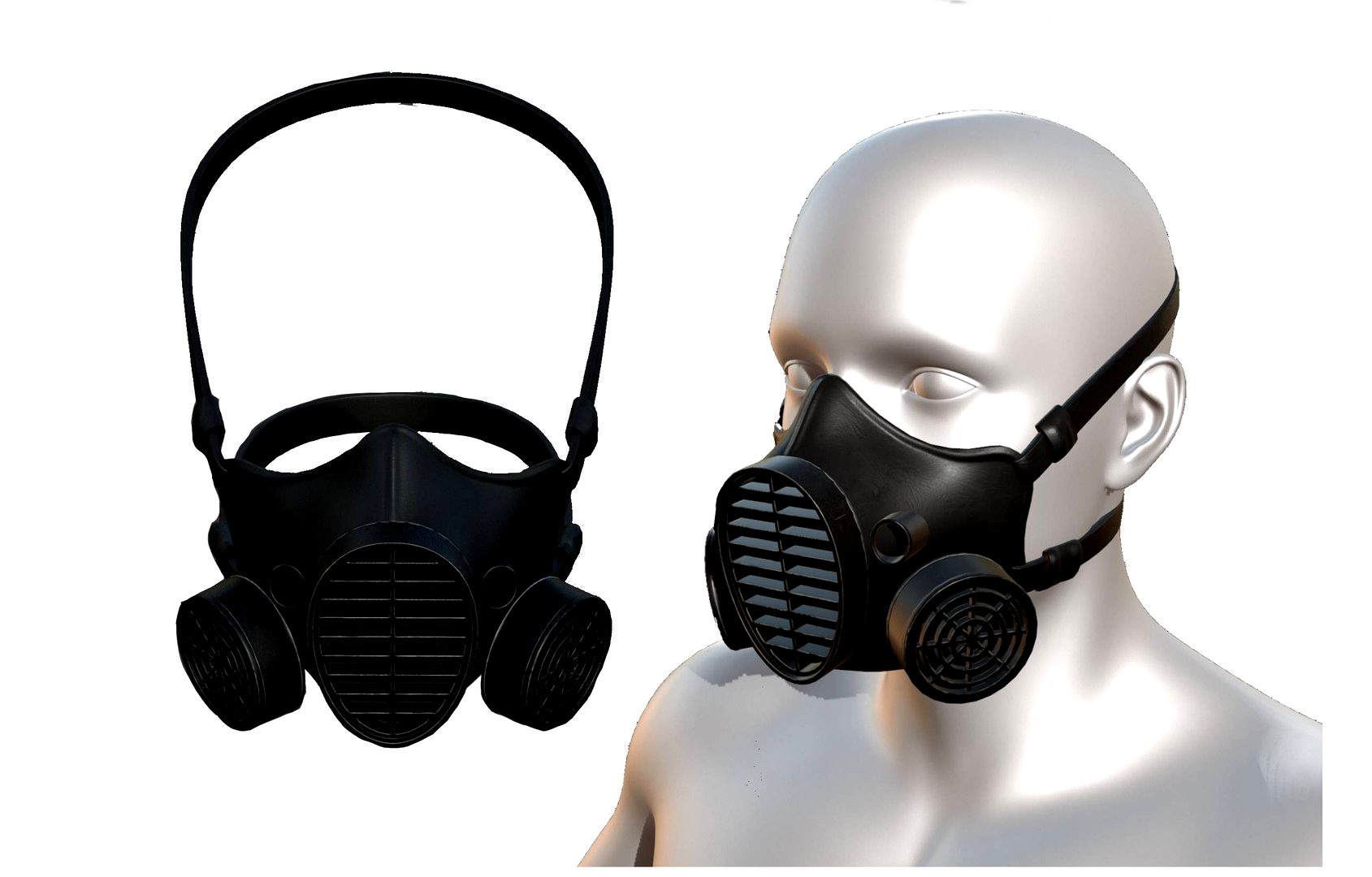 Gas mask protection futuristic technology fantasy