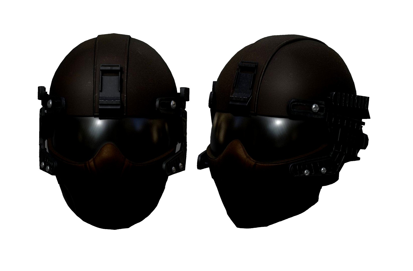Helmet scifi military combat 3d model low poly human generic futuristic