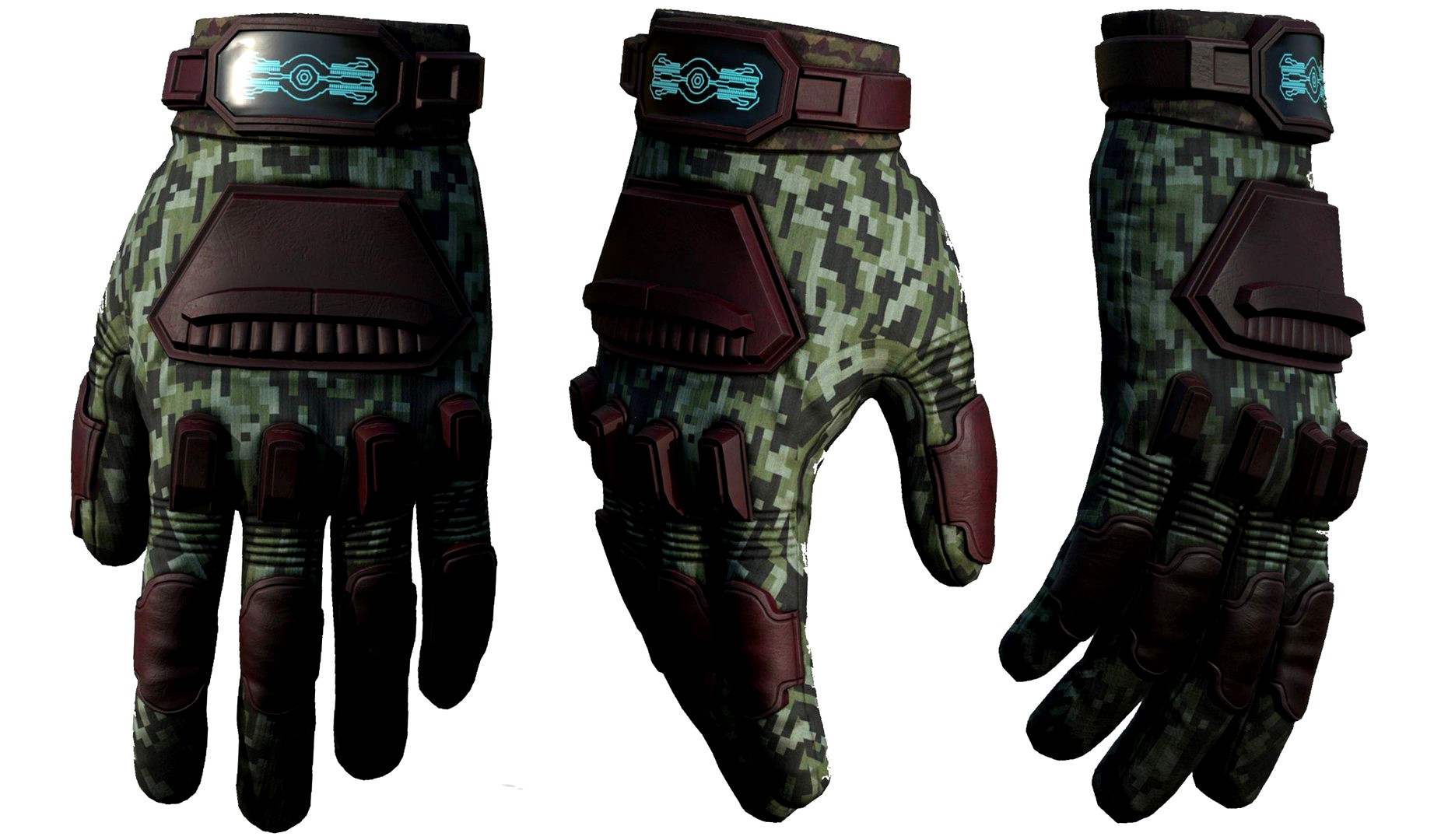 Gloves Sci-fi military fantasy cyborg armor