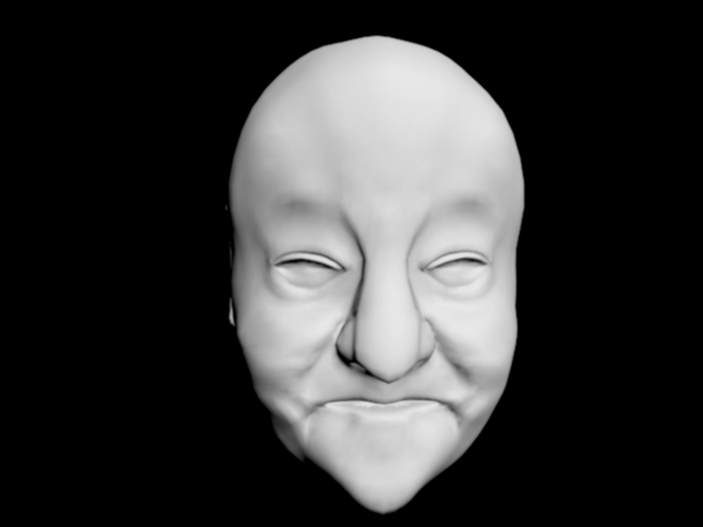 elderly woman's  head