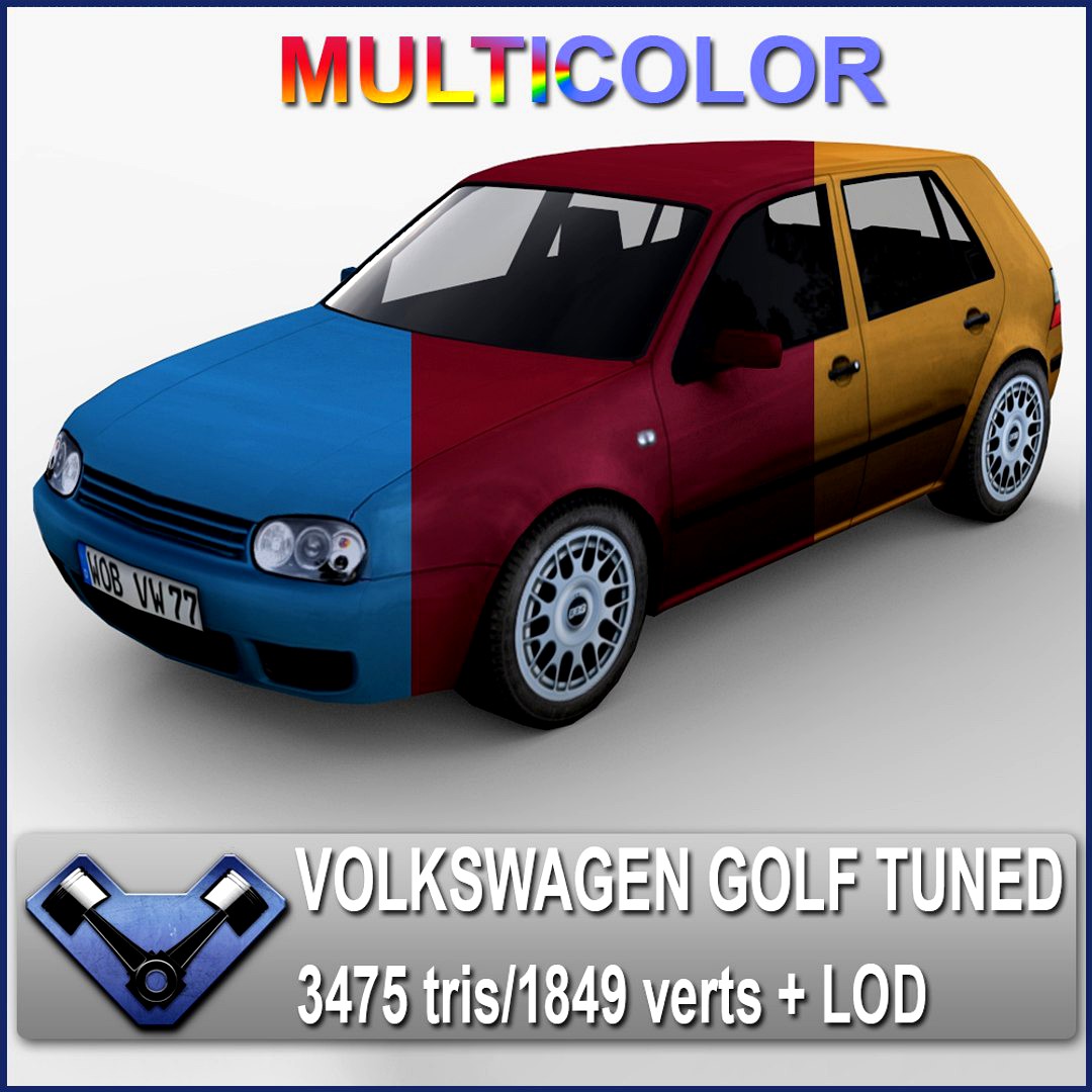 Volkswagen Golf IV Tuned (Multicolor)