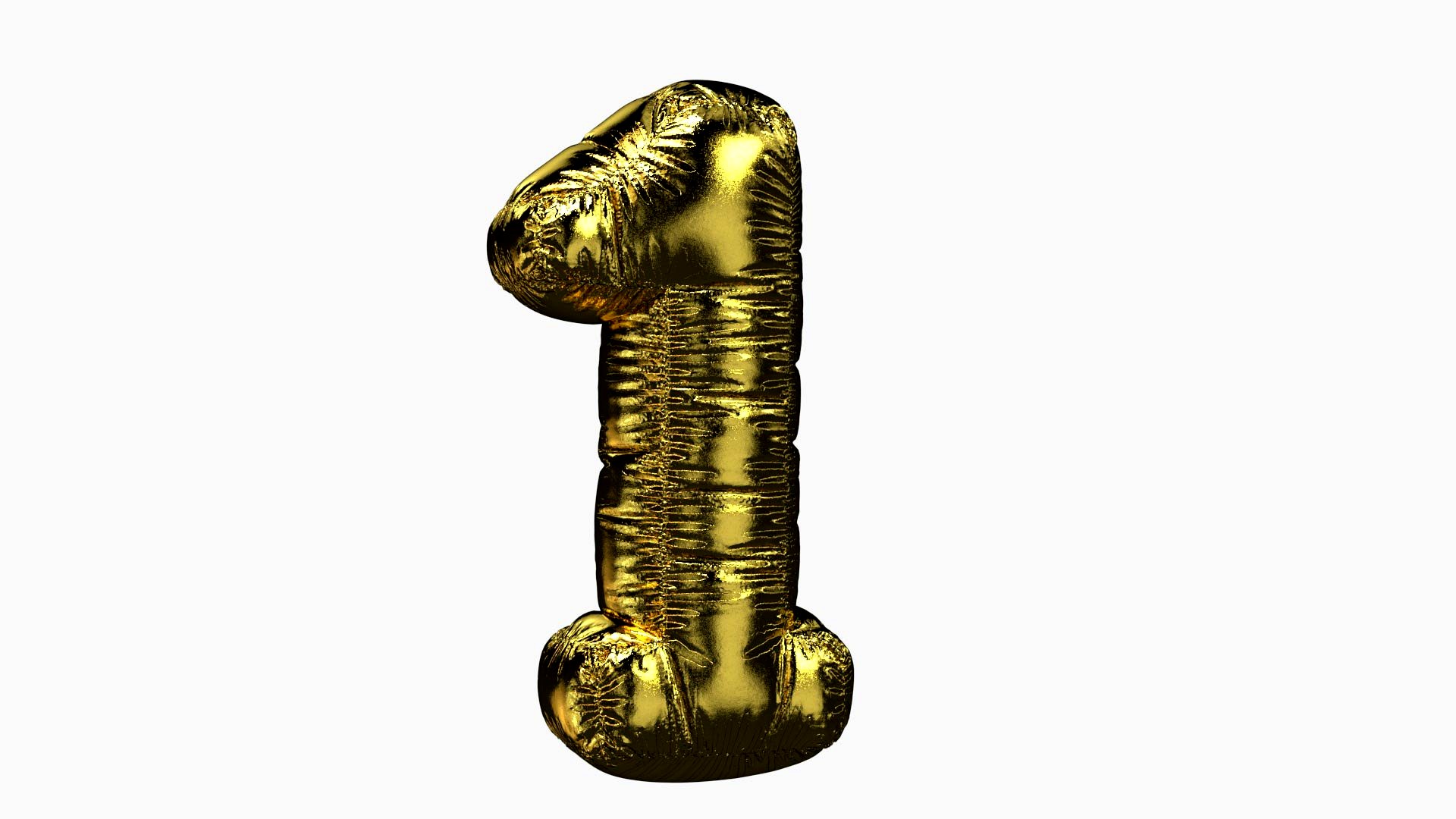 Balloon Number One 1 (Gold)