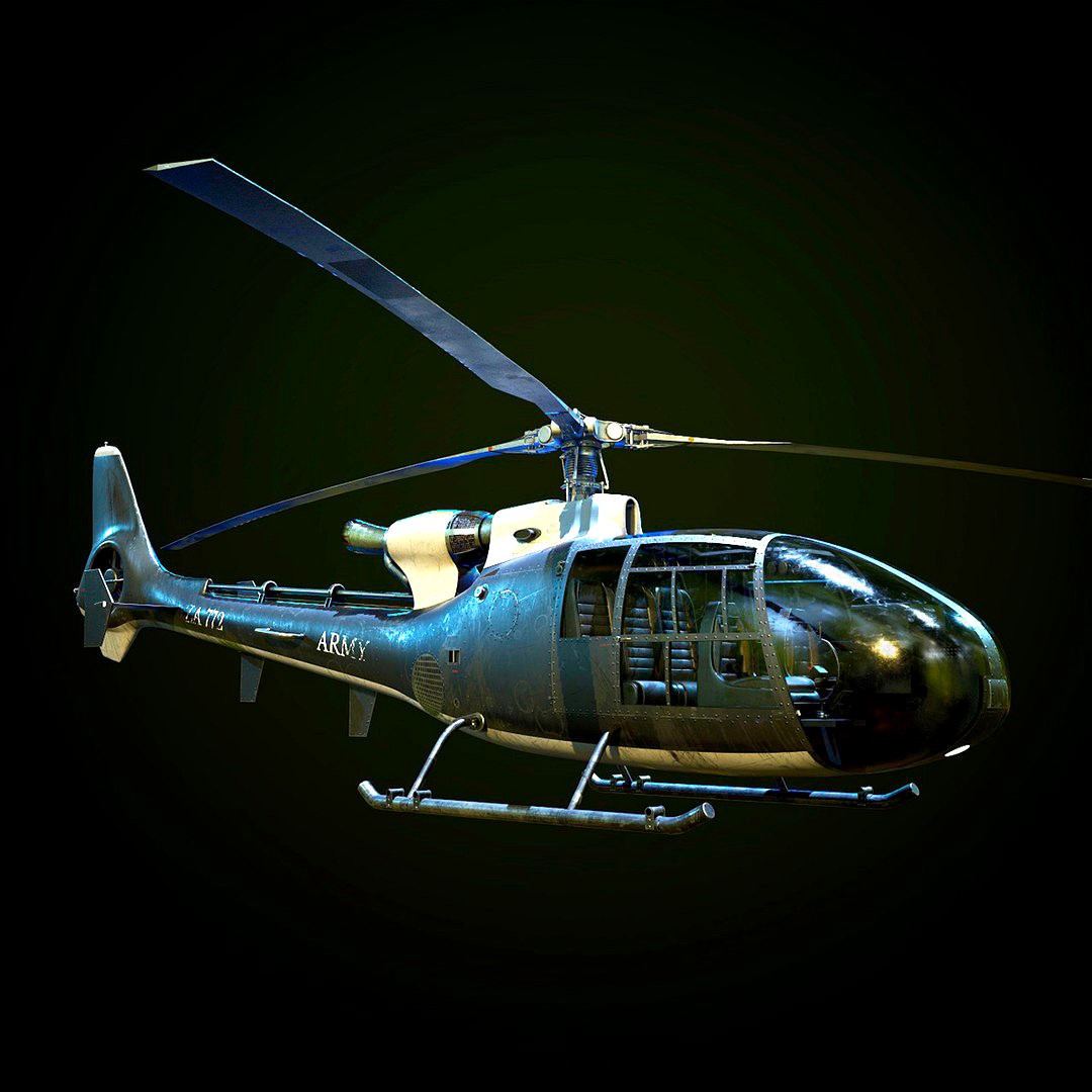 Helicopter SA340 Gazelle