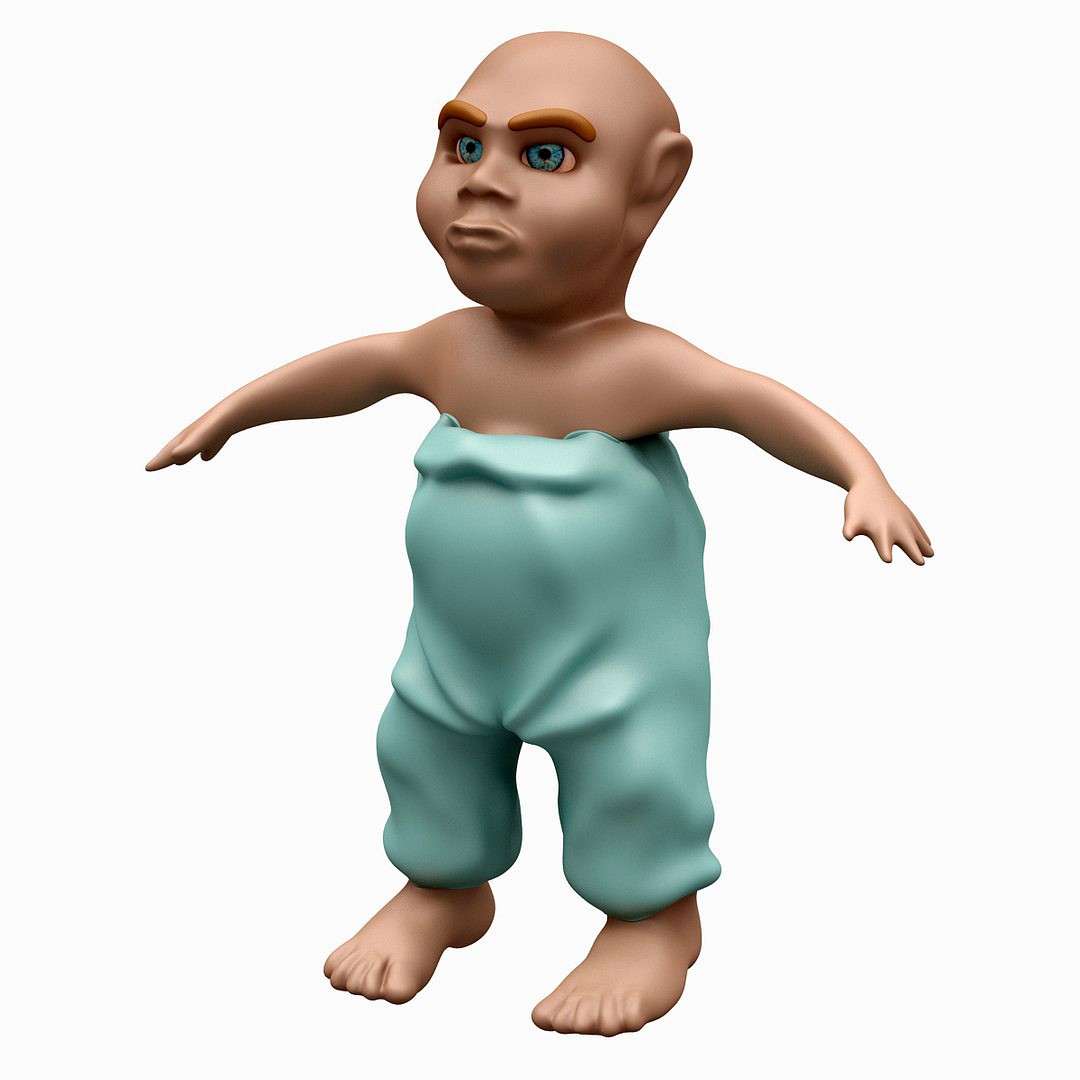 Child 002 LOWPOLY - TOPOLOGY (Not Rigged)