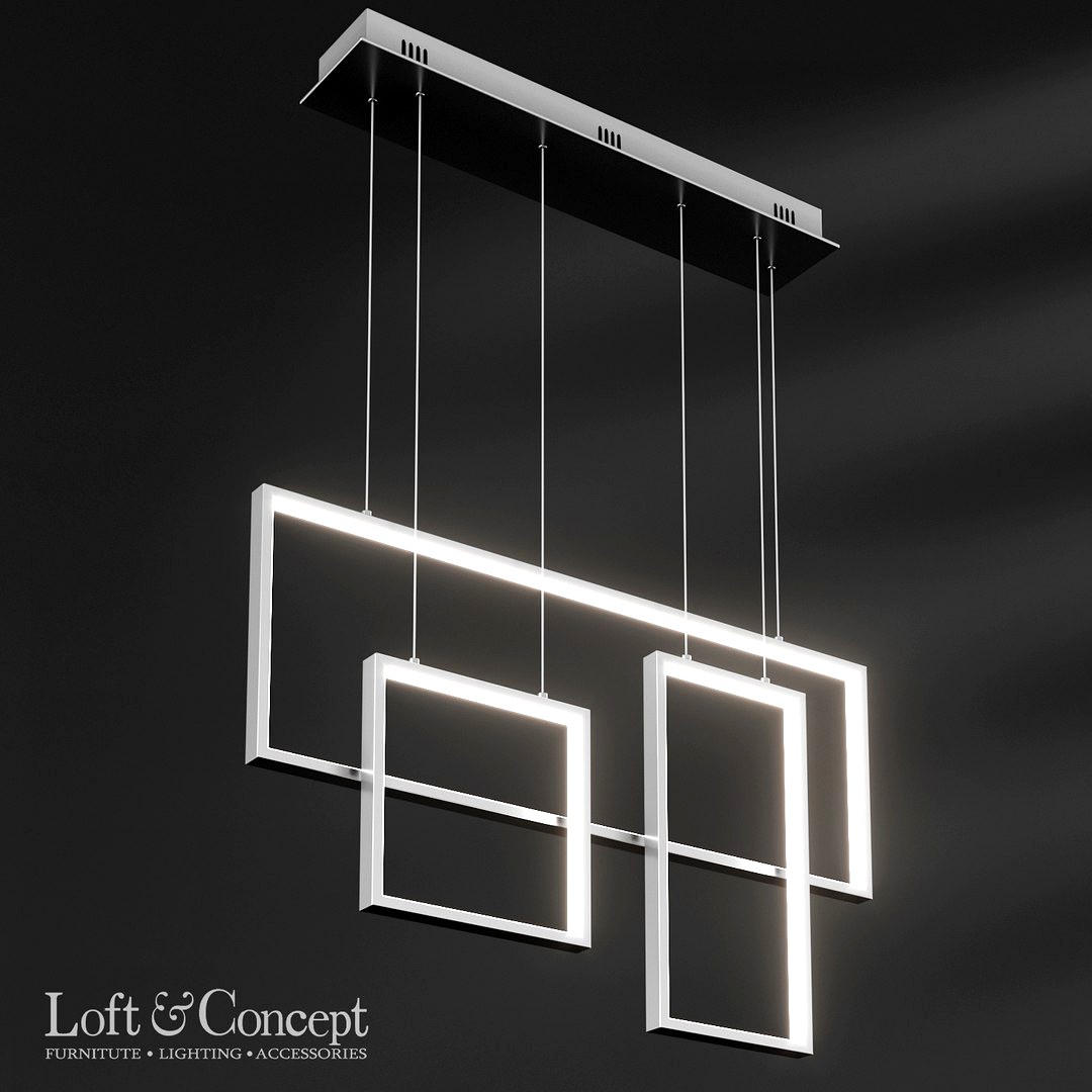 Rectangle Geometry Chandelier Loft-Concept