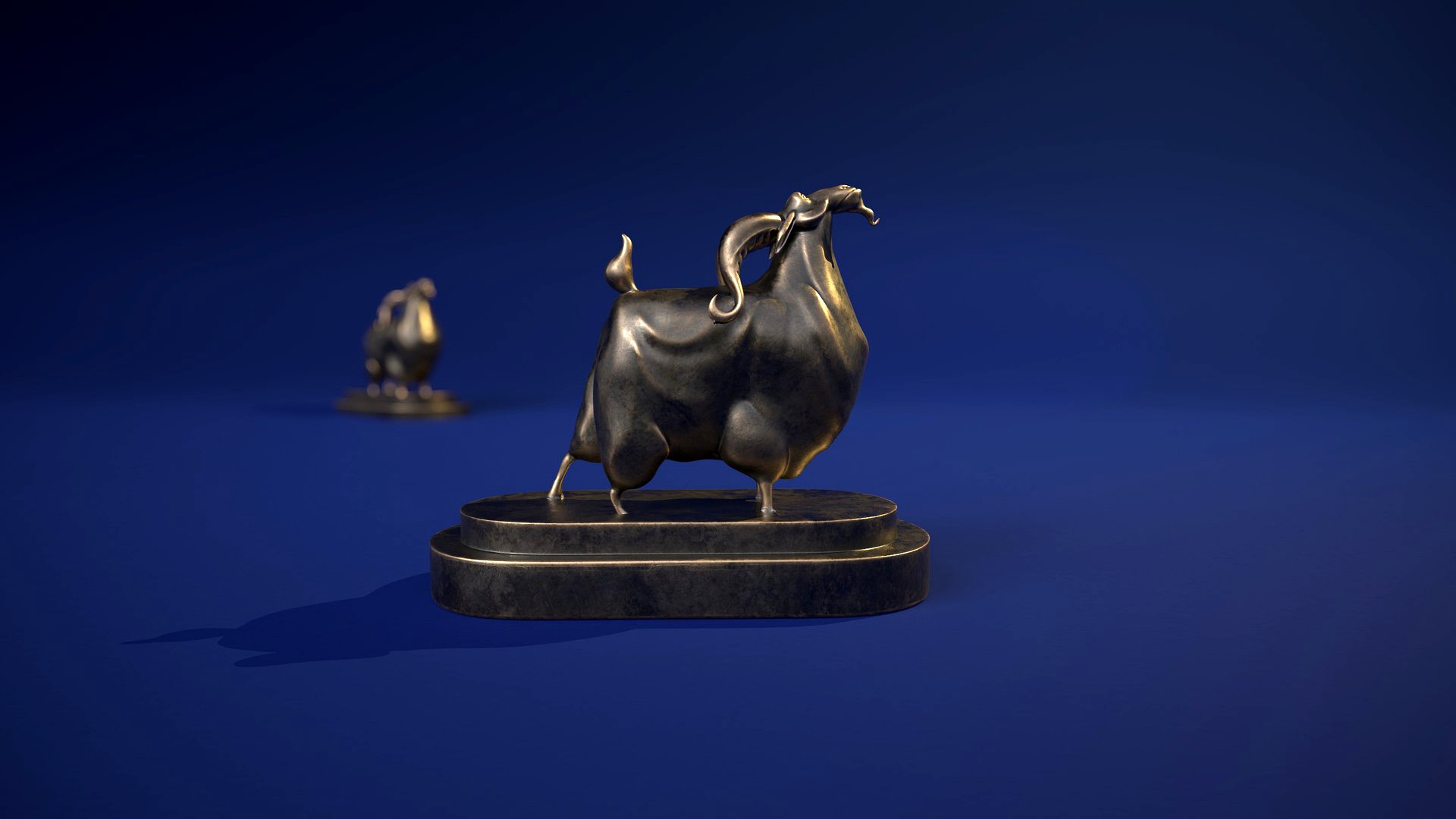 Antique Mountain goats
