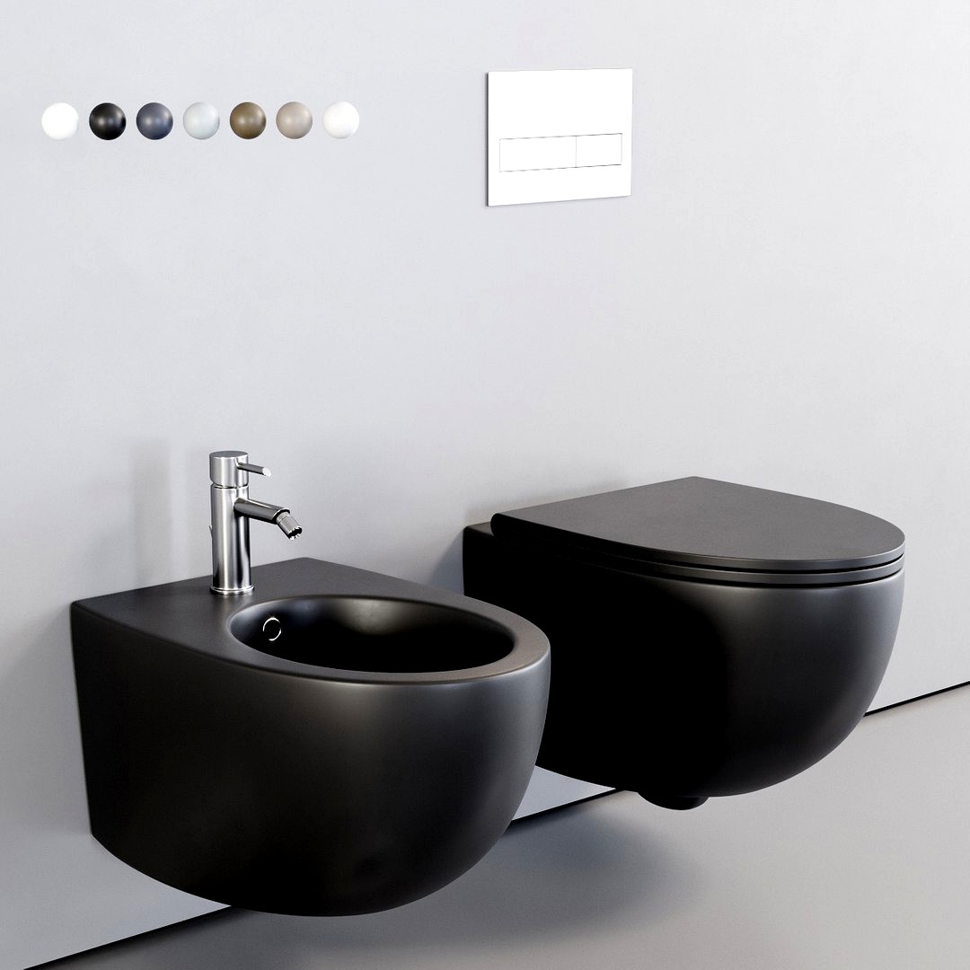 Esedra by SDR Ceramiche Bull Wall-Hung WC