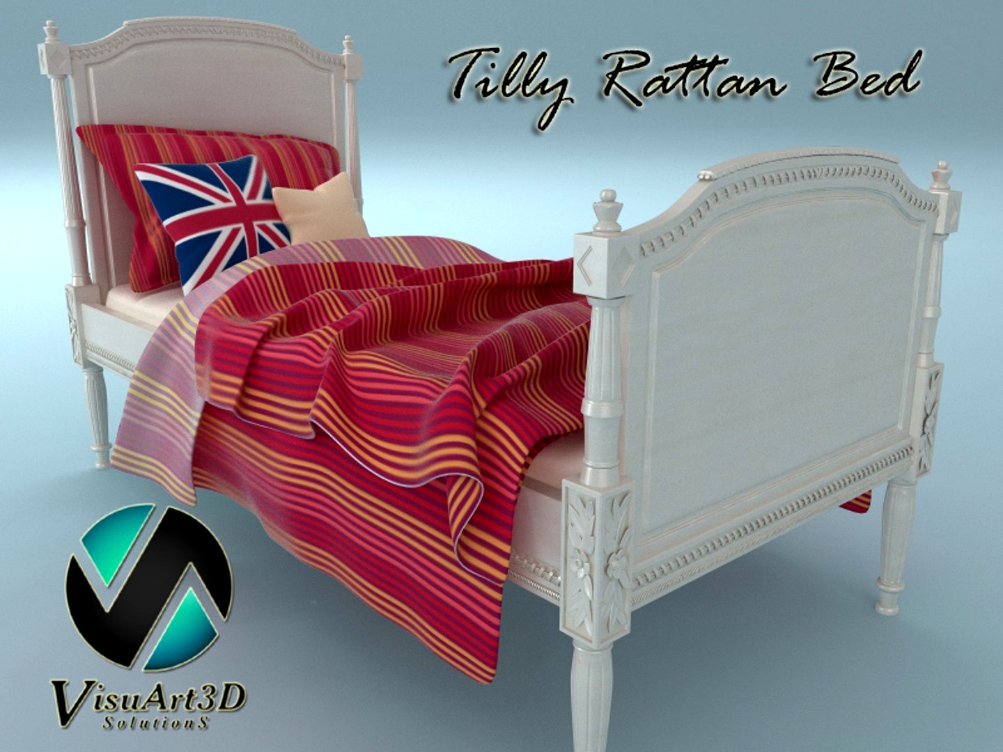 Tilly Rattan Twin Bed