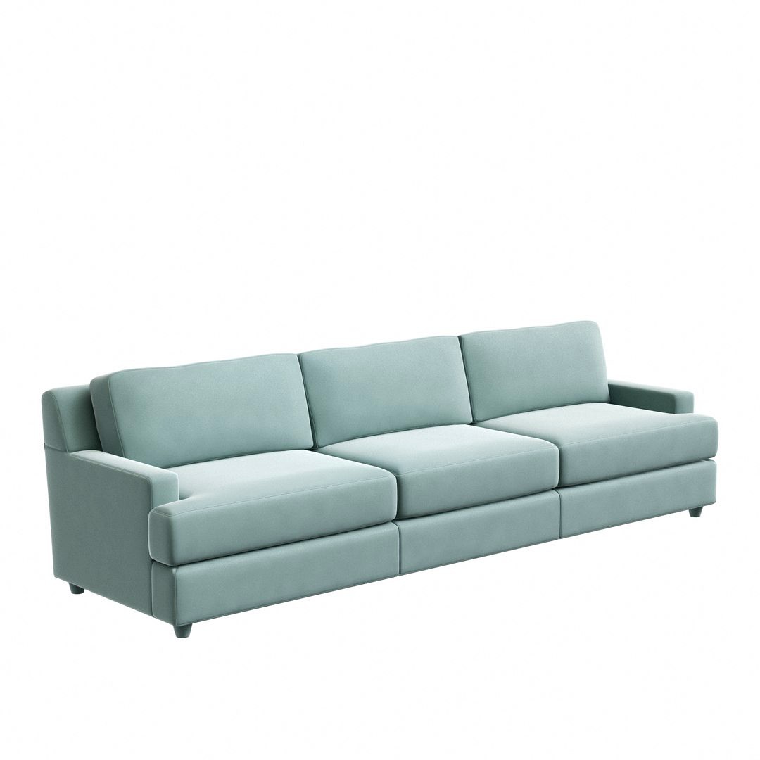 Sofa Baxter Pasha silver blue JACQUES GARCIA