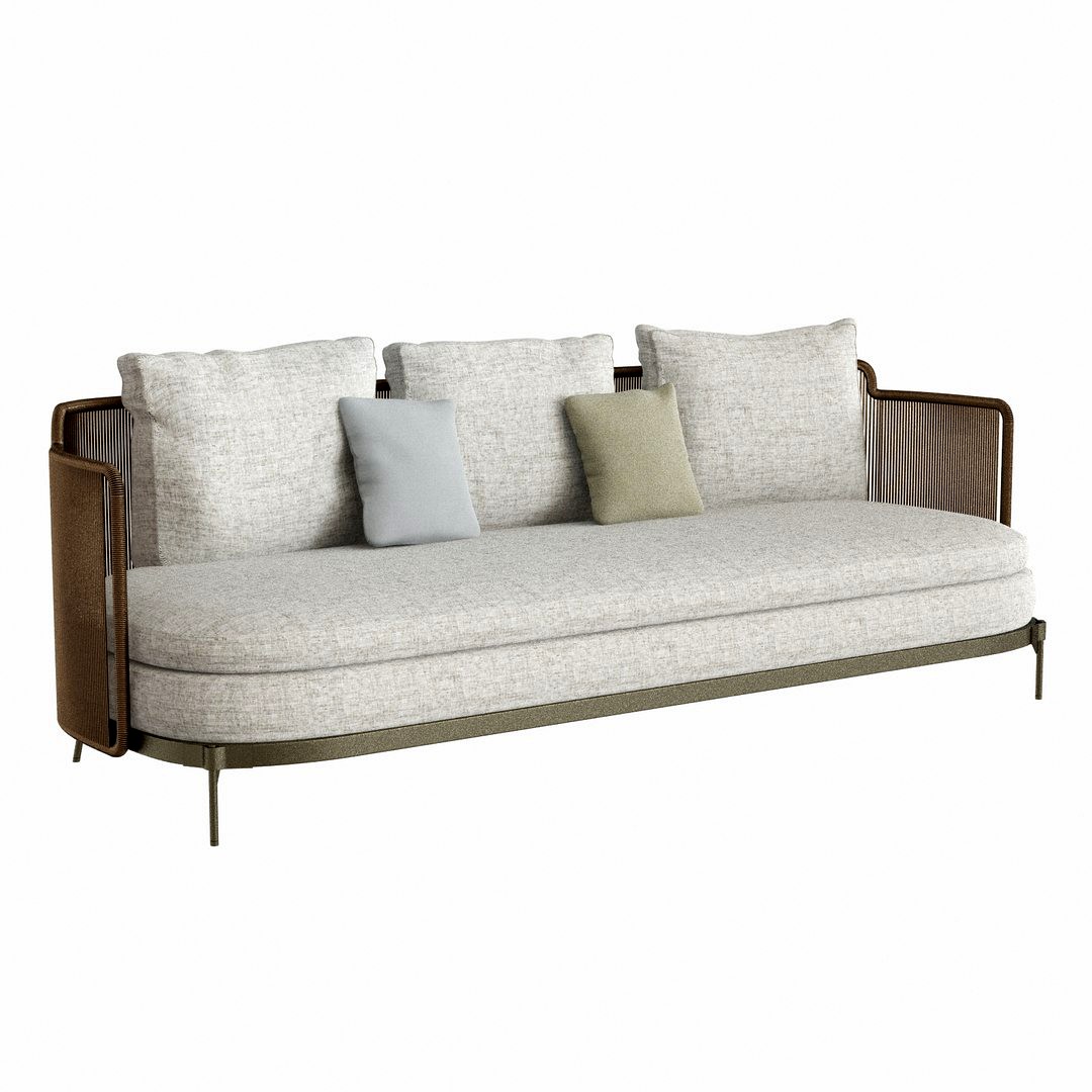 Minotti three-seat sofa TAPE CORD