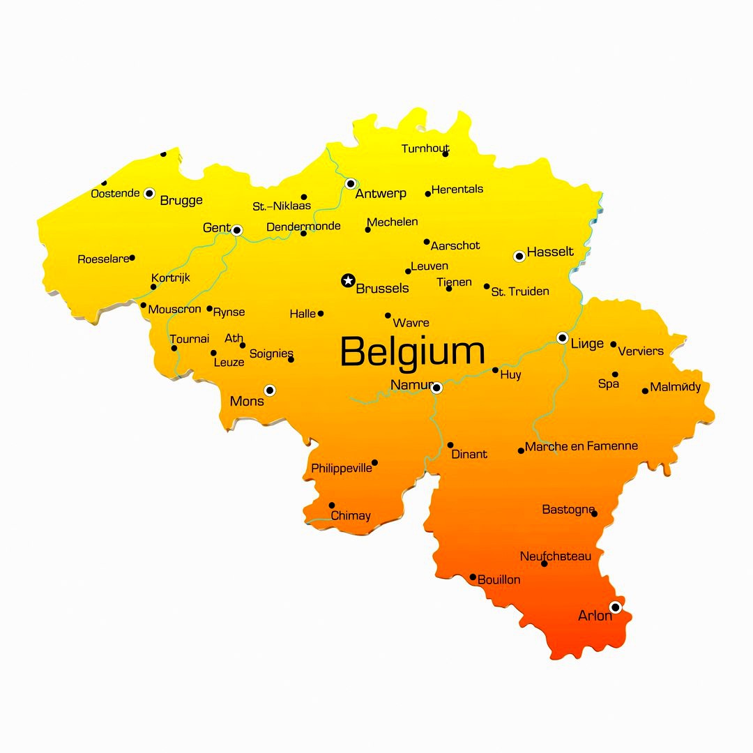 Map of Belgium