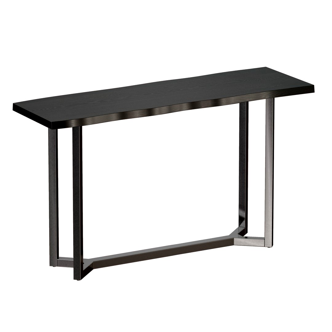 Verge Black Live Edge Console Table