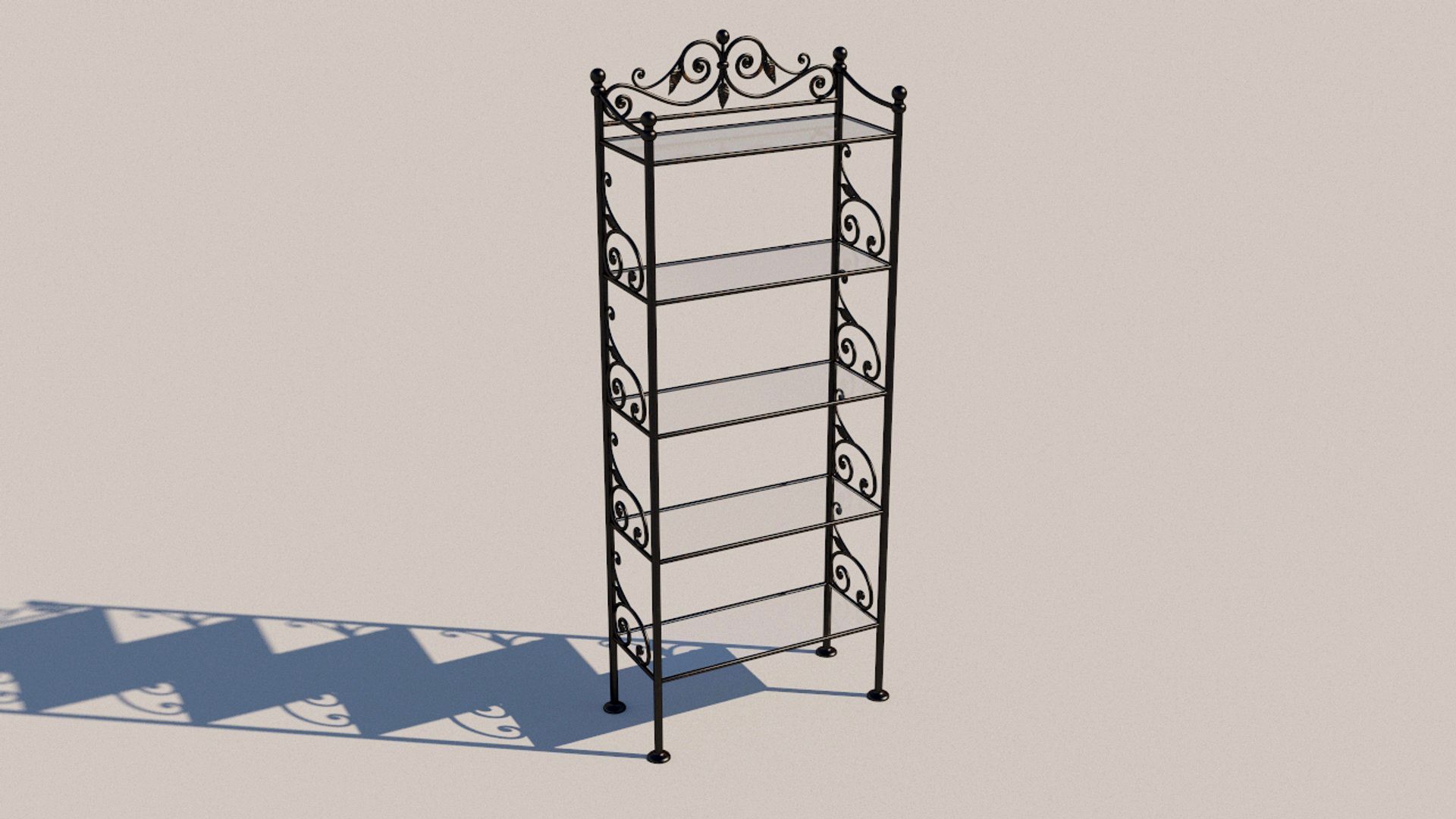 Forged bookcase