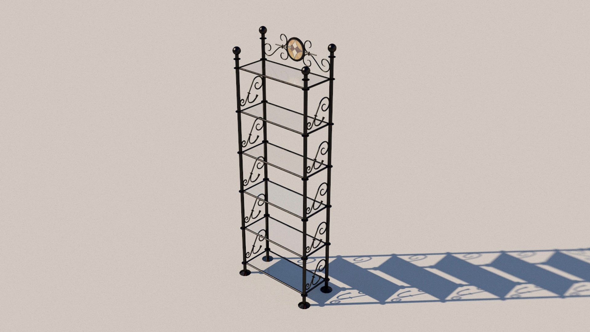 Forged bookcase