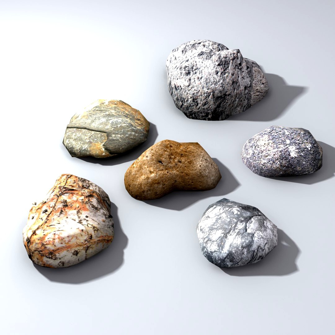 Low poly Ground Level Rocks