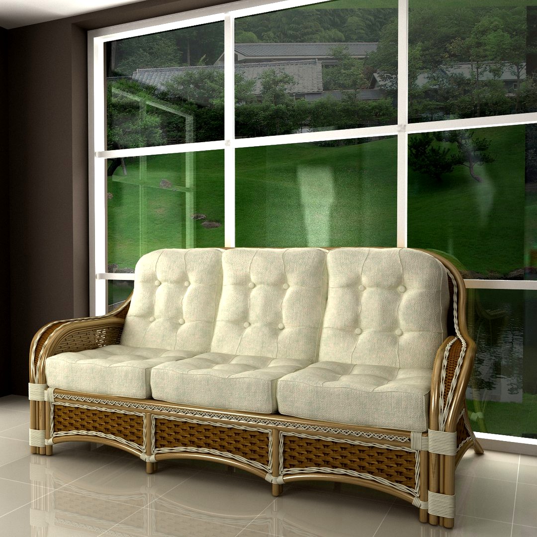 Albany Rattan Sofa