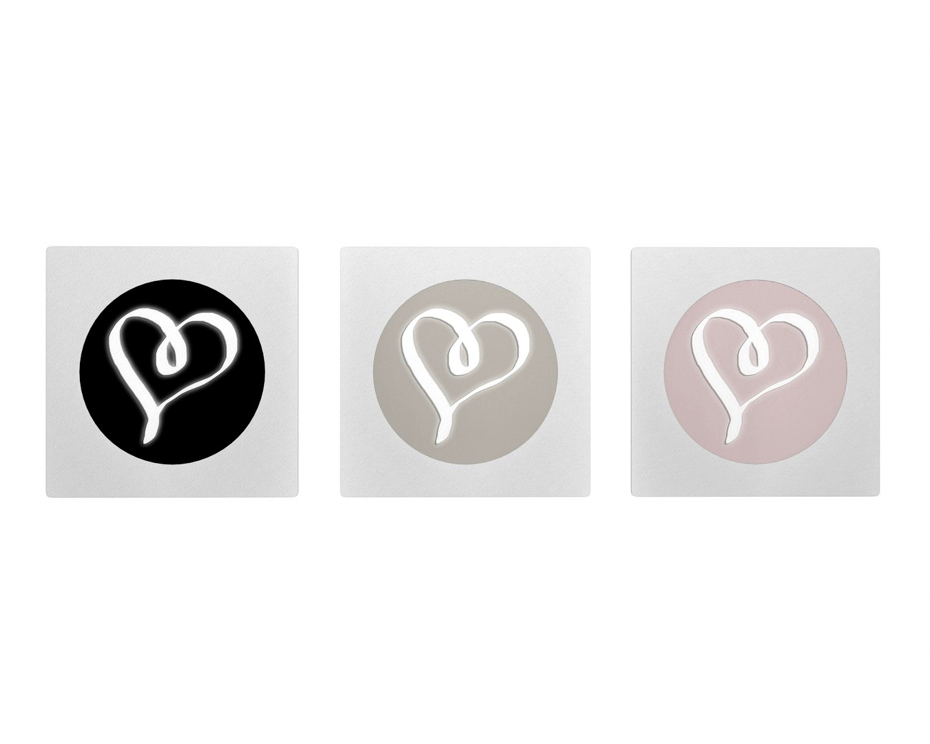 Artwork Set of 3 - Hearts