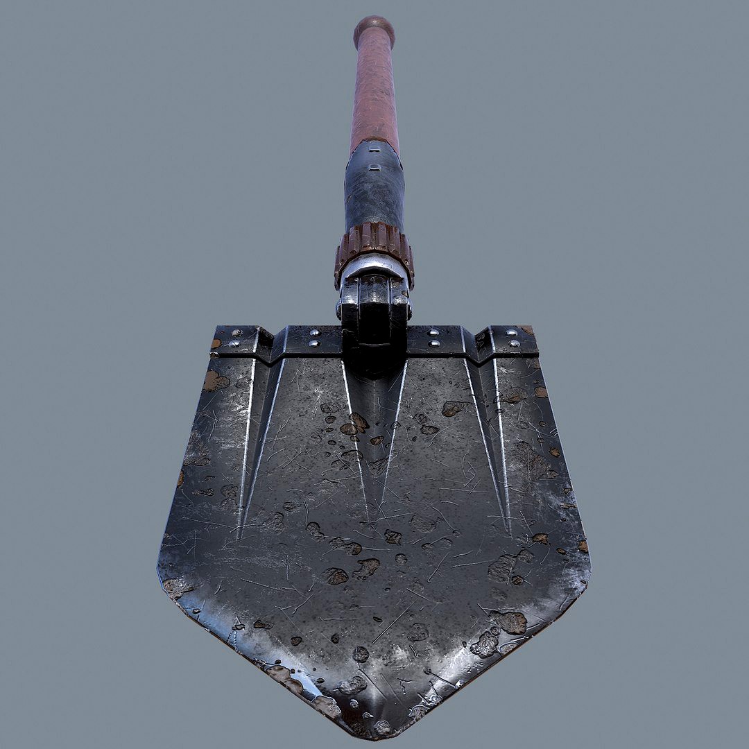 German sapper shovel WW2 3d model