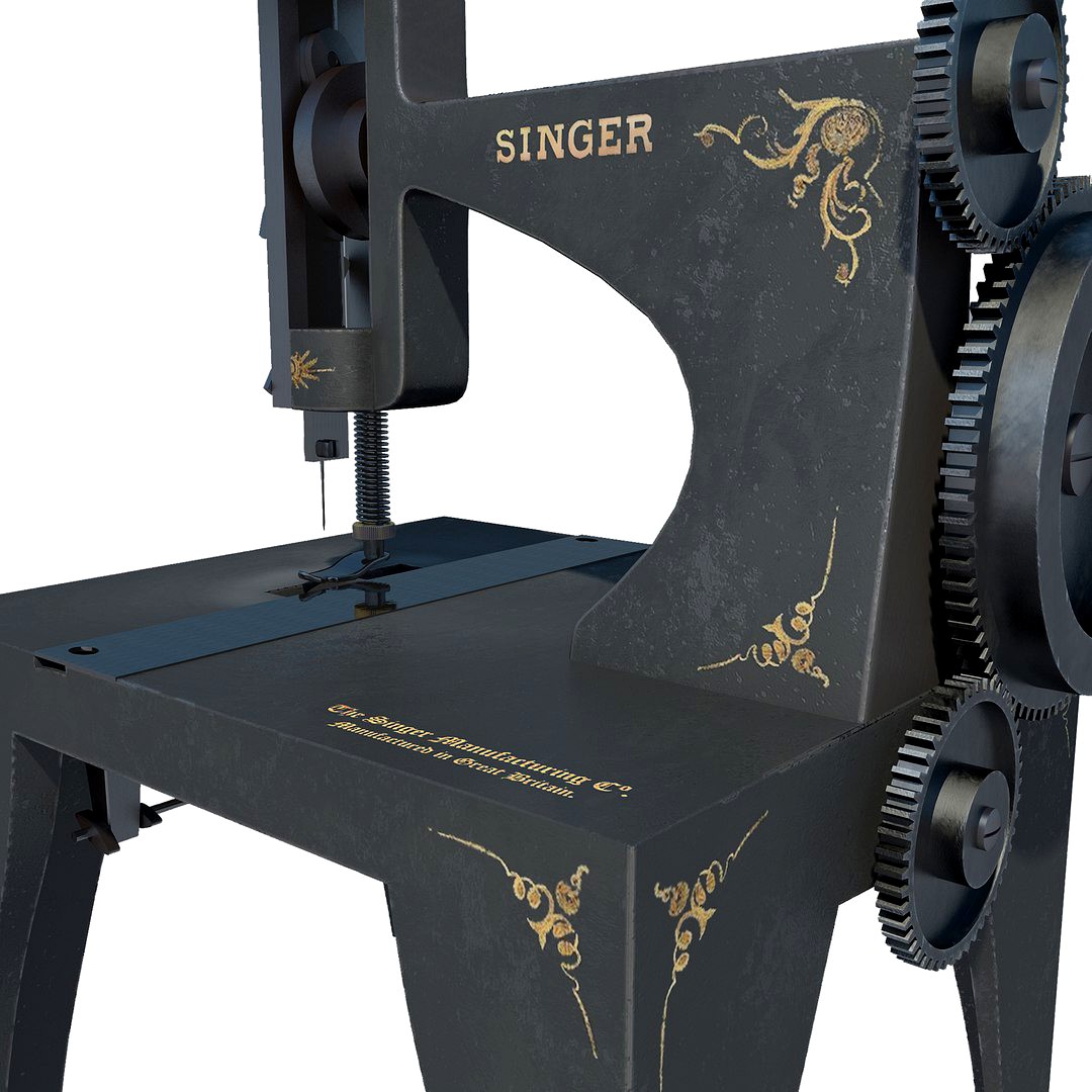 First sewing machine