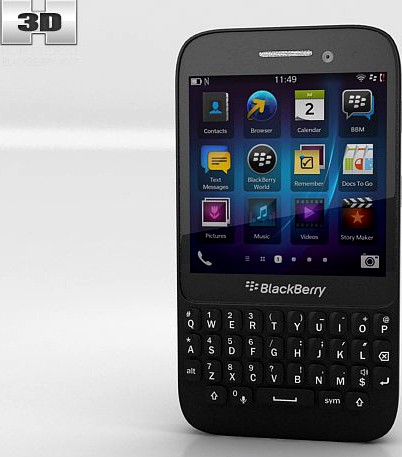 BlackBerry Q5 3D Model