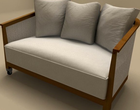 Mozart sofa by Flexform 3D Model