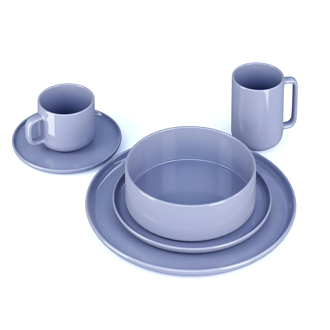 Blue Tableware Set