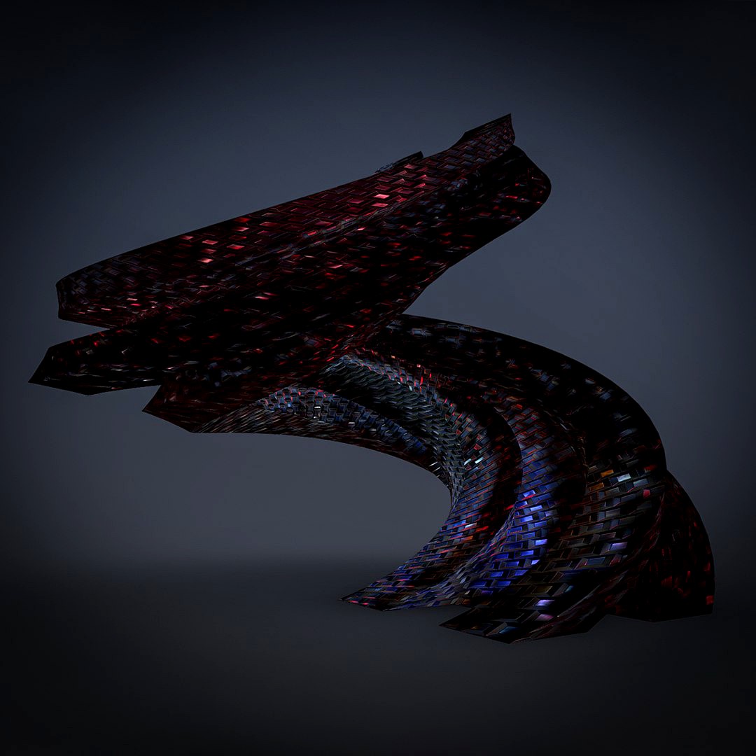 Curved building futuristic