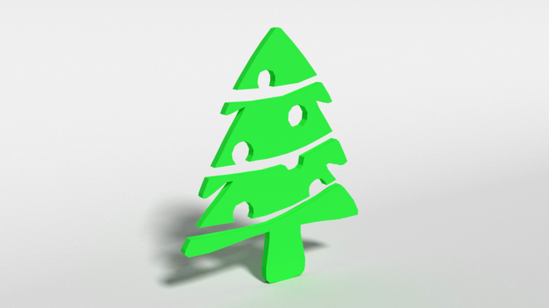 Low Poly Fir Tree Decorative Object Free