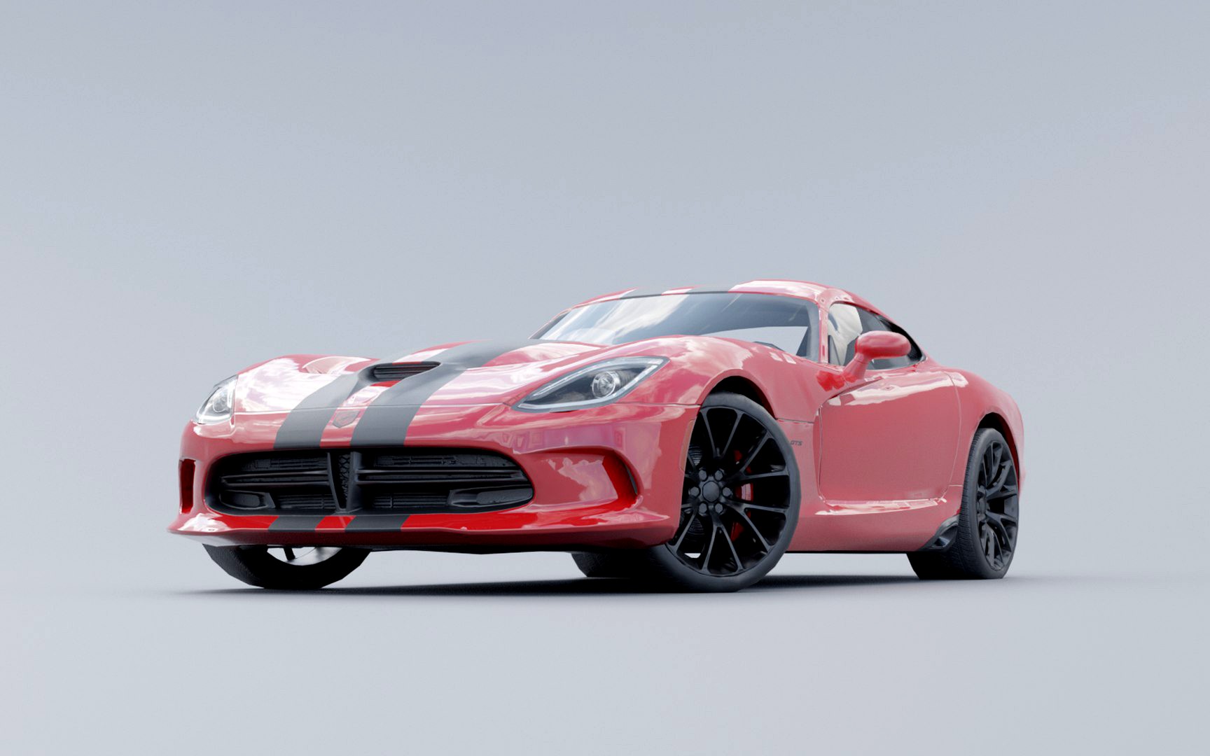 Dodge Viper GTS low poly