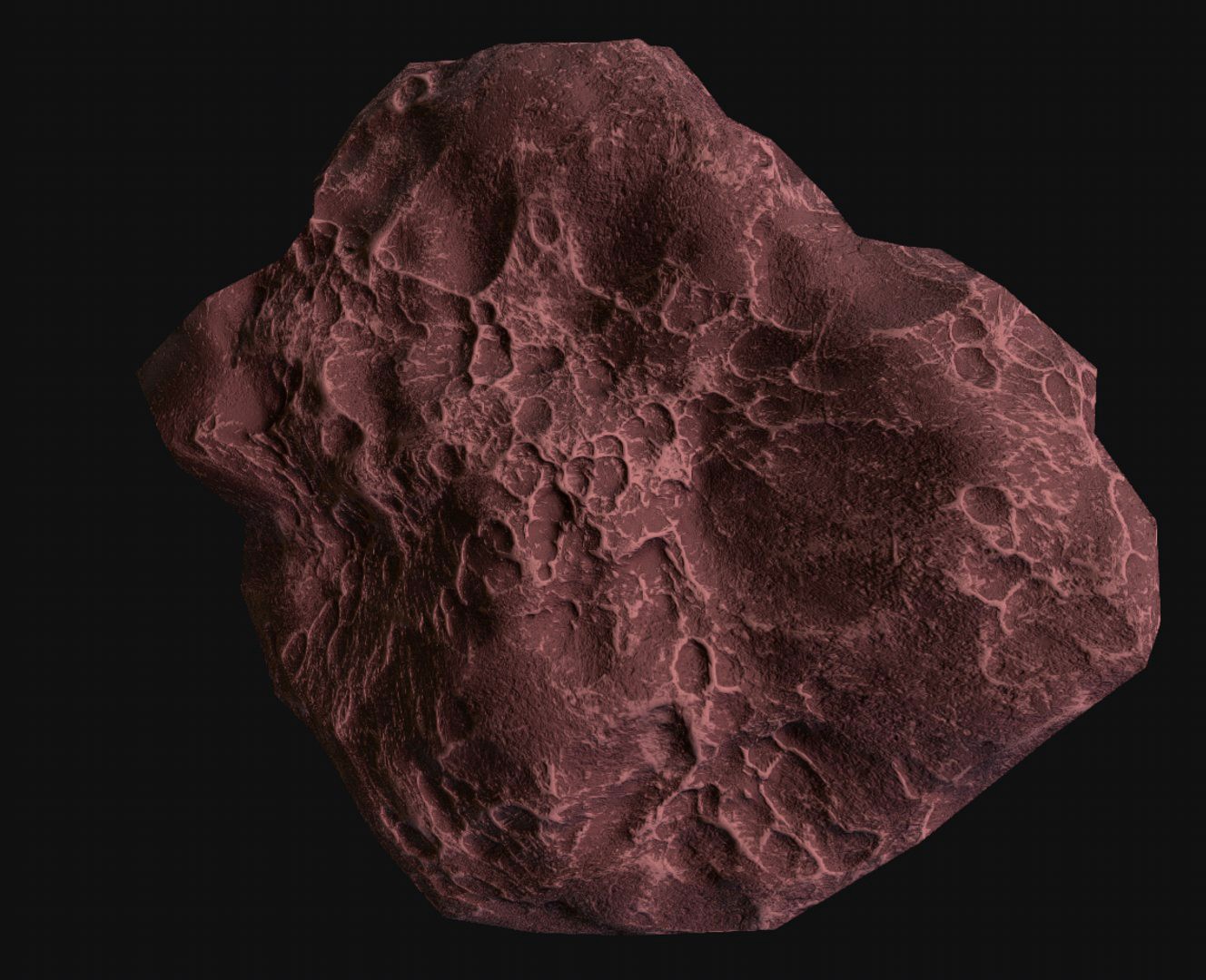 asteroid v3 Low poly