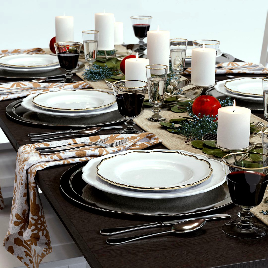 C&B Traditional Holiday Table