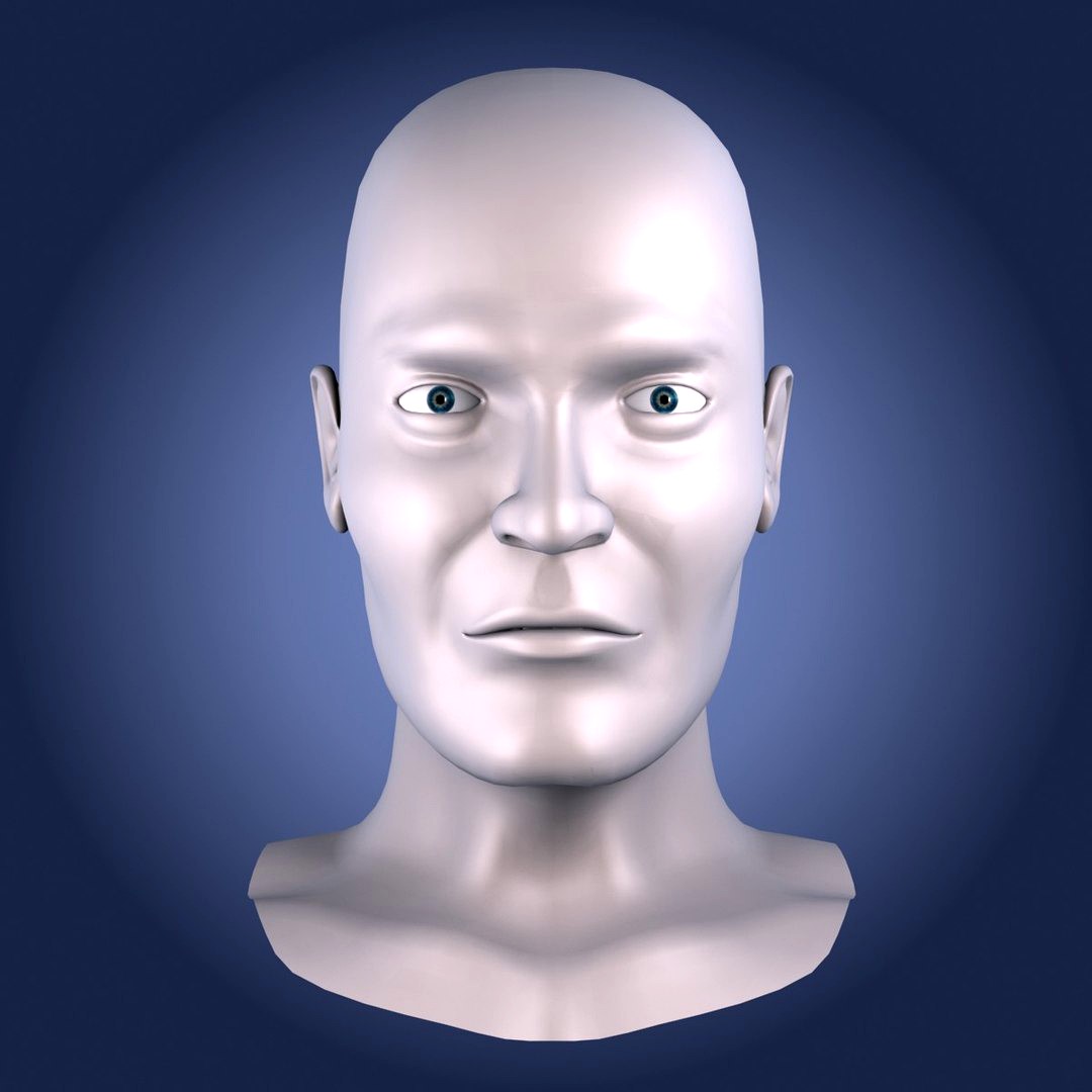 Male head for Sculpting