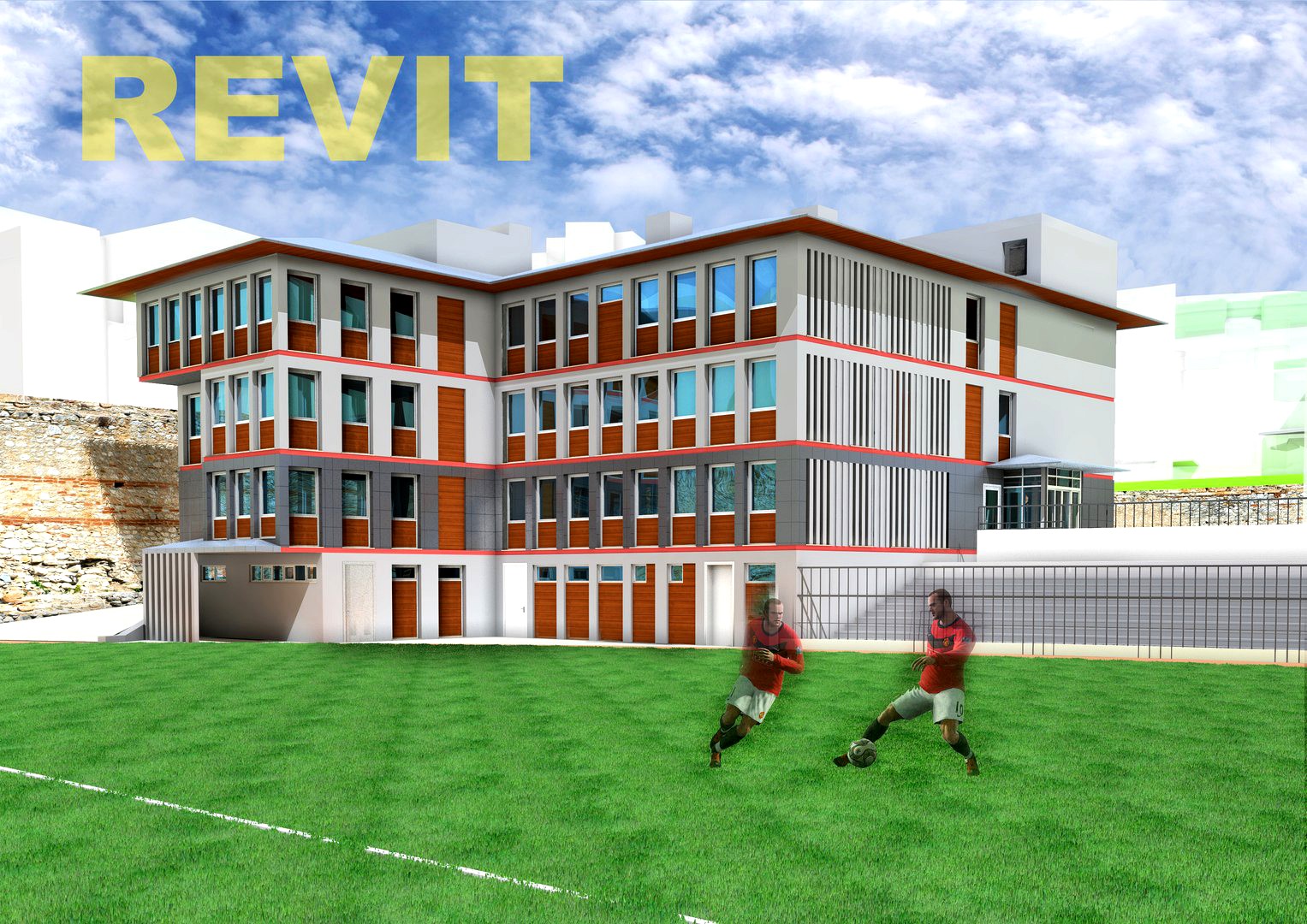 Football Administrative Building (2) REVIT