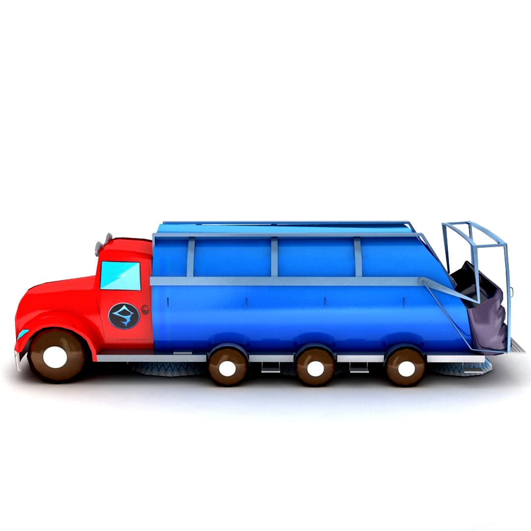 Garbage Cartoon Truck