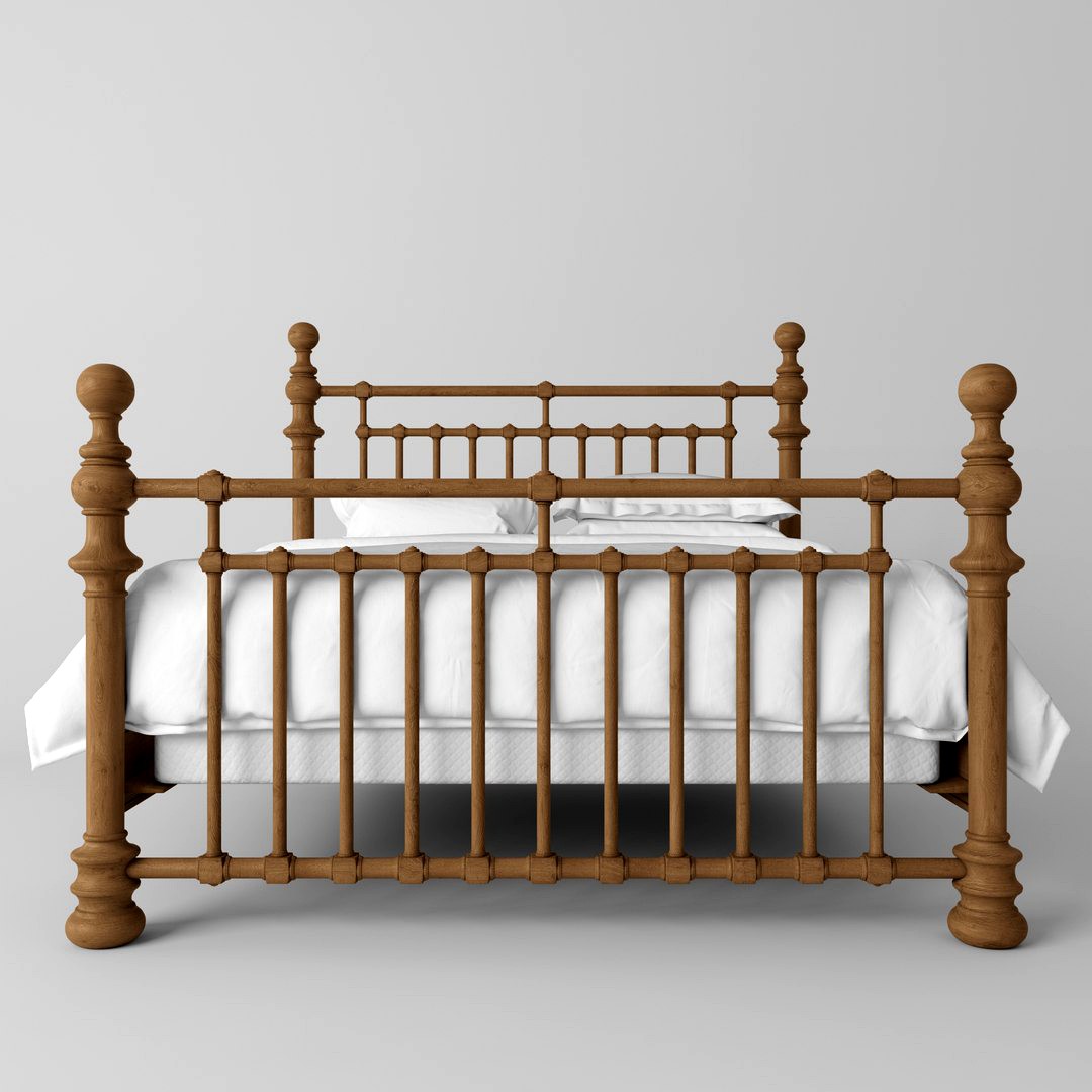 19TH C. KNOB BED