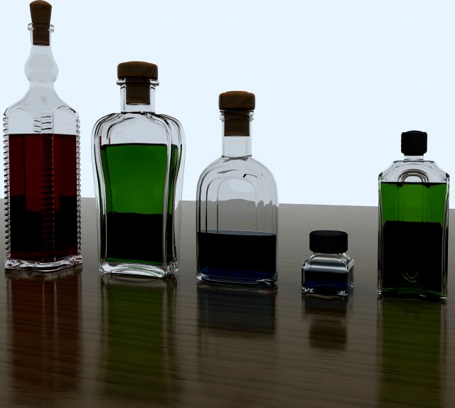 Bottle collection 3D Model