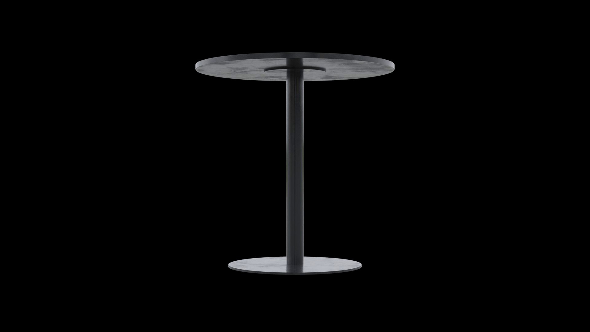 Mesa Cafe Table - Model 4670 Steel Black Painted