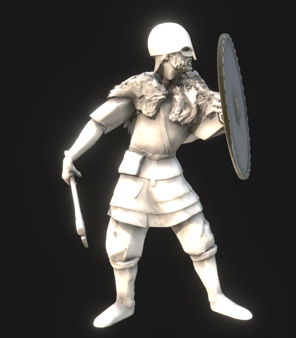 Viking with shield